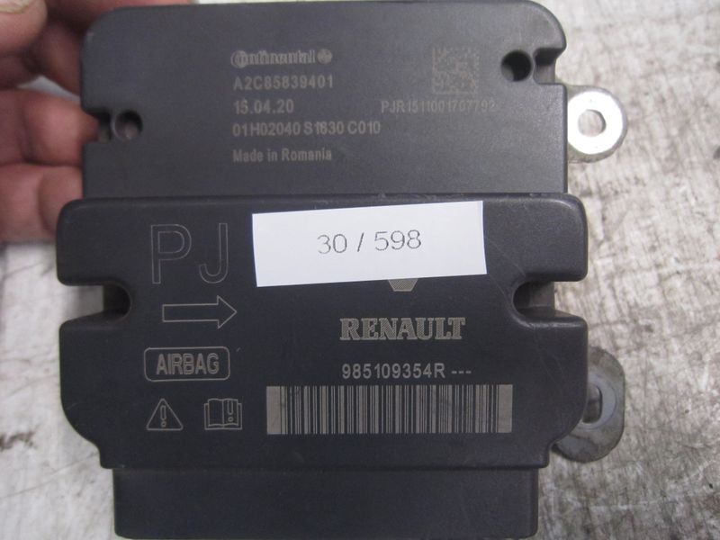 30-598 Centralina Airbag Continental A2C85839401   985109354R    DACIA  LODGY