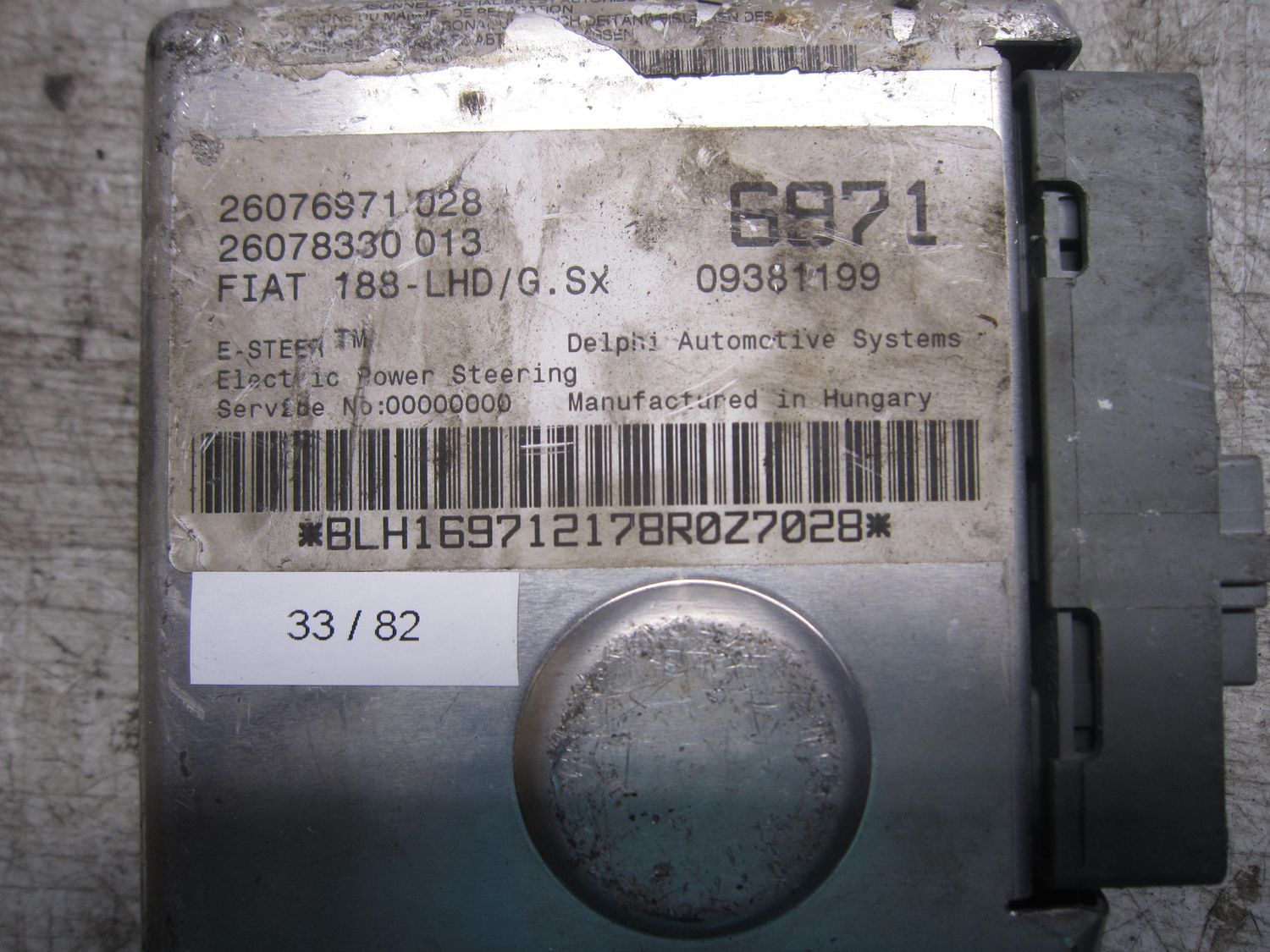 33-82 Centralina Servosterzo / Angolo Sterzata Delphi 26076971 028 26076971028 09381199 26078330 013   ALFA ROMEO / FIAT / LANCIA  Varie