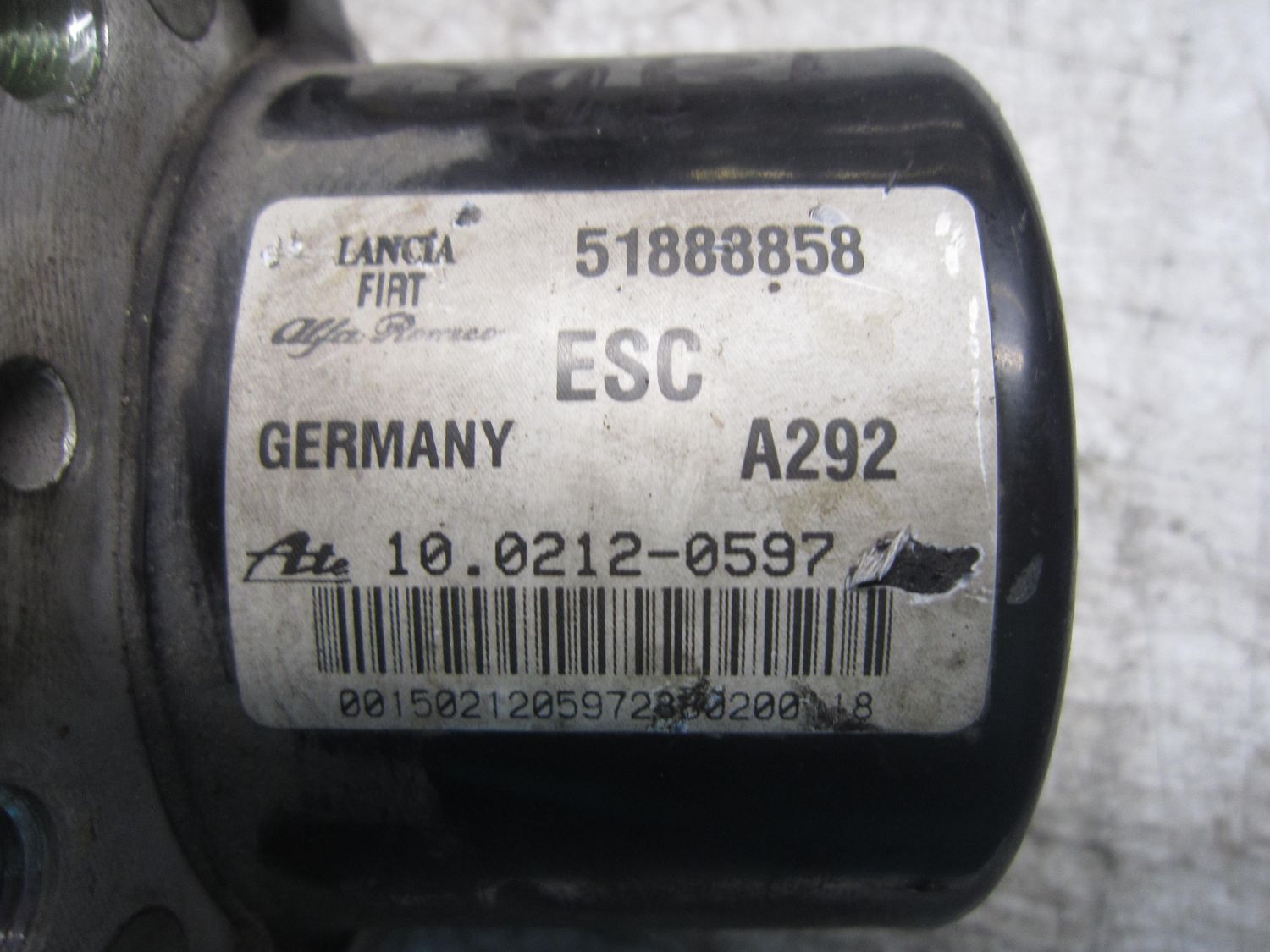 90-1308 Pompa ABS Ate Controller 51888858   10.0212-0597 10.0961-1606.3 10.0619-3568.1 28.5611-3007.3 FIAT  Doblo'
