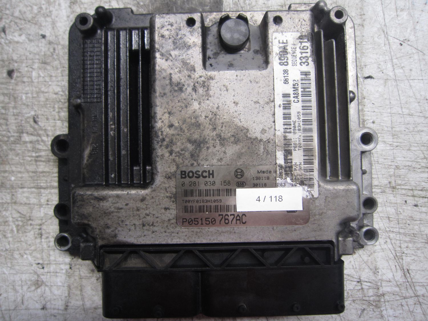 4-118 Centralina Motore Bosch 0 281 030 158 0281030158 P05150767AC 1039S0000   JEEP Diesel GRAND CHEROKEE