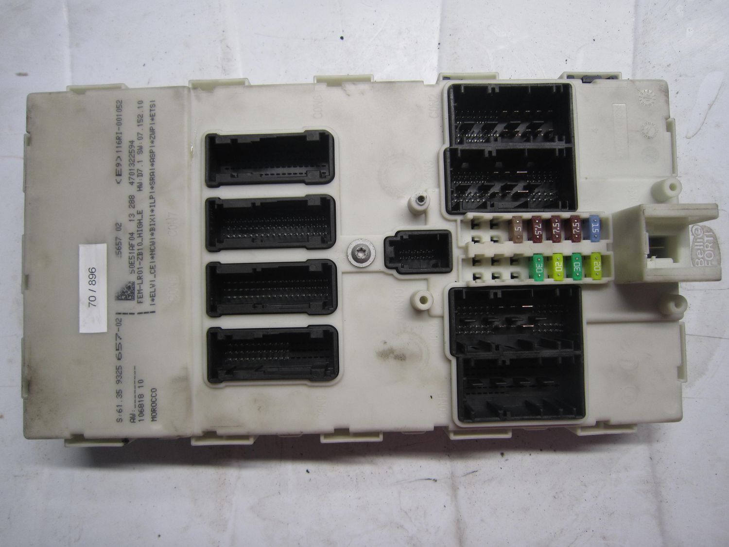70-896 Centralina Modulo Confort Lear 6135 9325 657-02 6135932565702 9325657 02 50E51AF04 FEM-LR01  BMW Diesel Serie 1