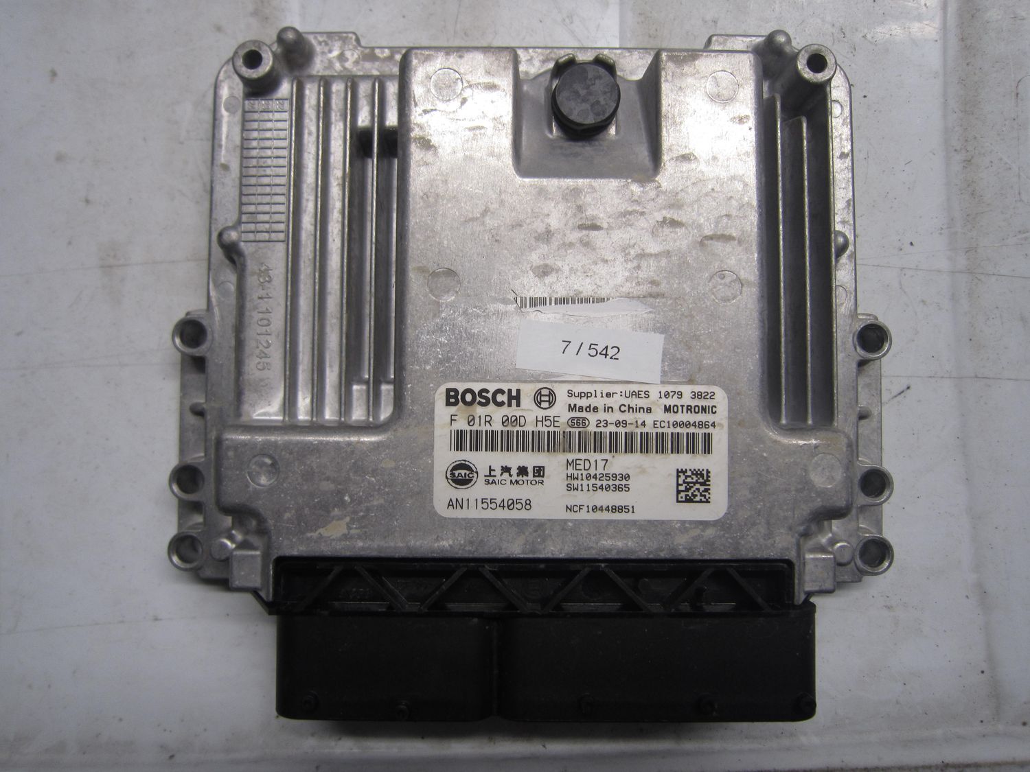 7-542 Centralina Motore Bosch F 01R 00D H5E F01R00DH5E AN11554058 EC10004864   MG Benzina HS