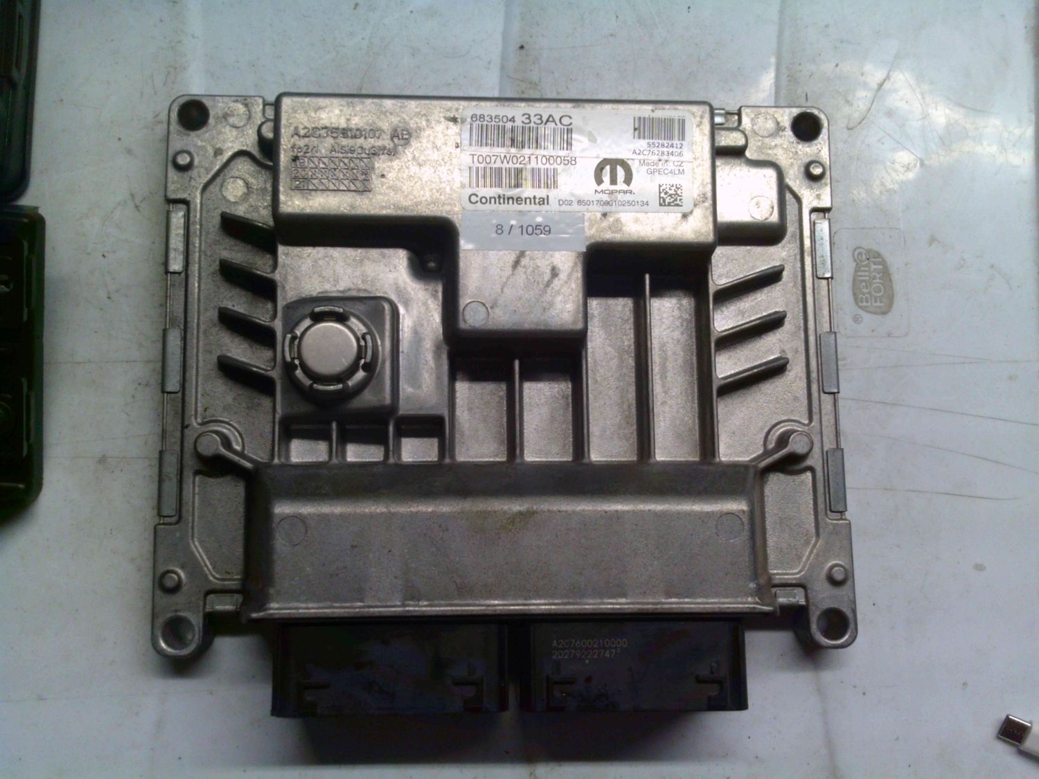 8-1059 Centralina Motore Continental 55282412   68350433AC A2C76283406 68350433AC A2C75810101 JEEP Benzina RENEGADE