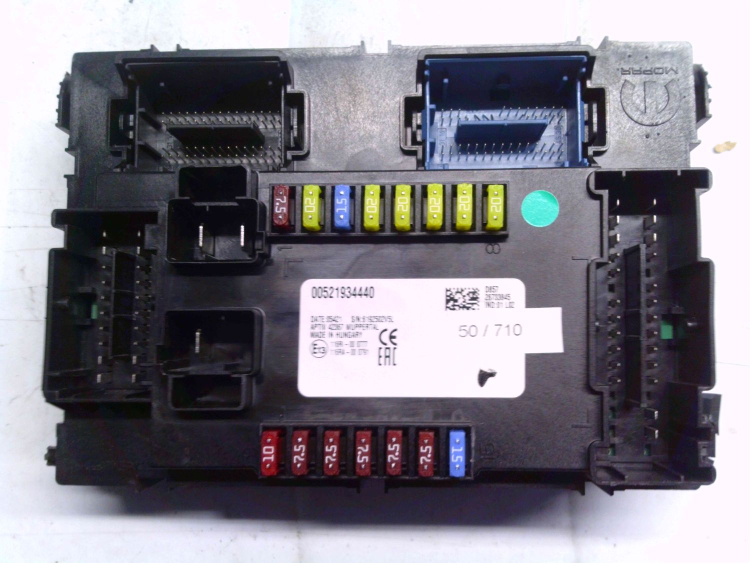 50-710 Body Computer Mopar 00521934440   28733845    JEEP Benzina RENEGADE