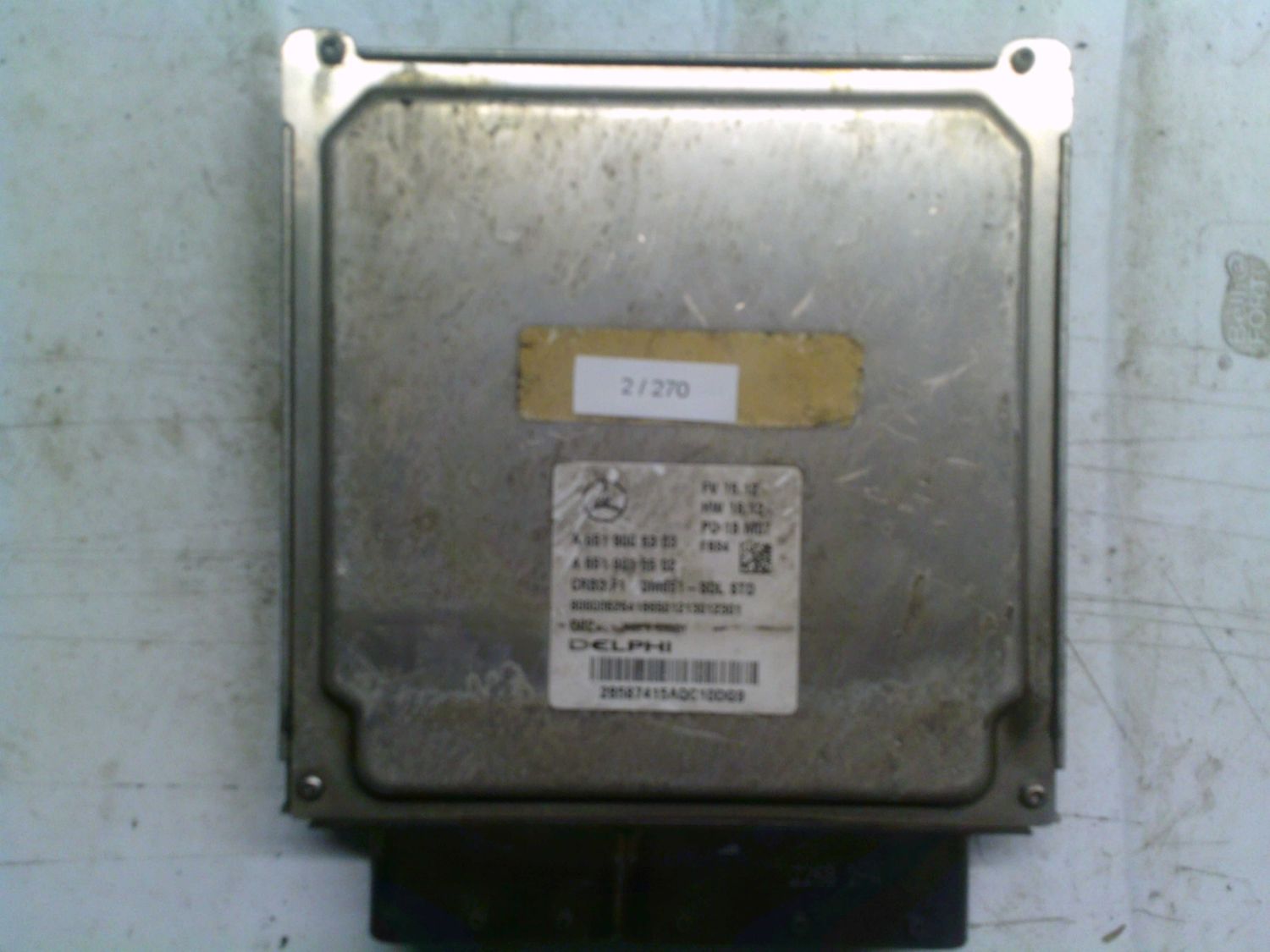 2-270 Centralina Motore Delphi A 651 900 63 03 A6519006303 A 651 901 55 02 OM651-SOL STD CRD3.F1 Q02 MERCEDES Diesel Classe C