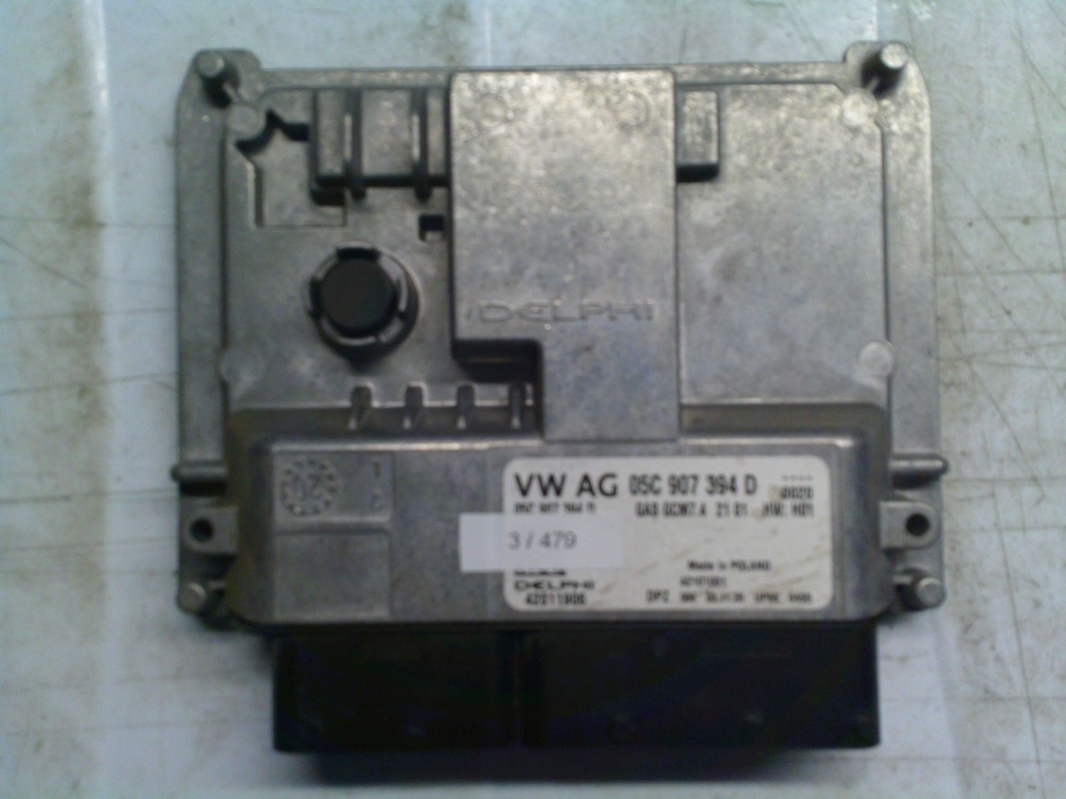 3-479 Centralina Motore Delphi 42011906   05C 907 394 D GAS GCM7.4 21 01 HW : H01  VOLKSWAGEN Benzina VARIE