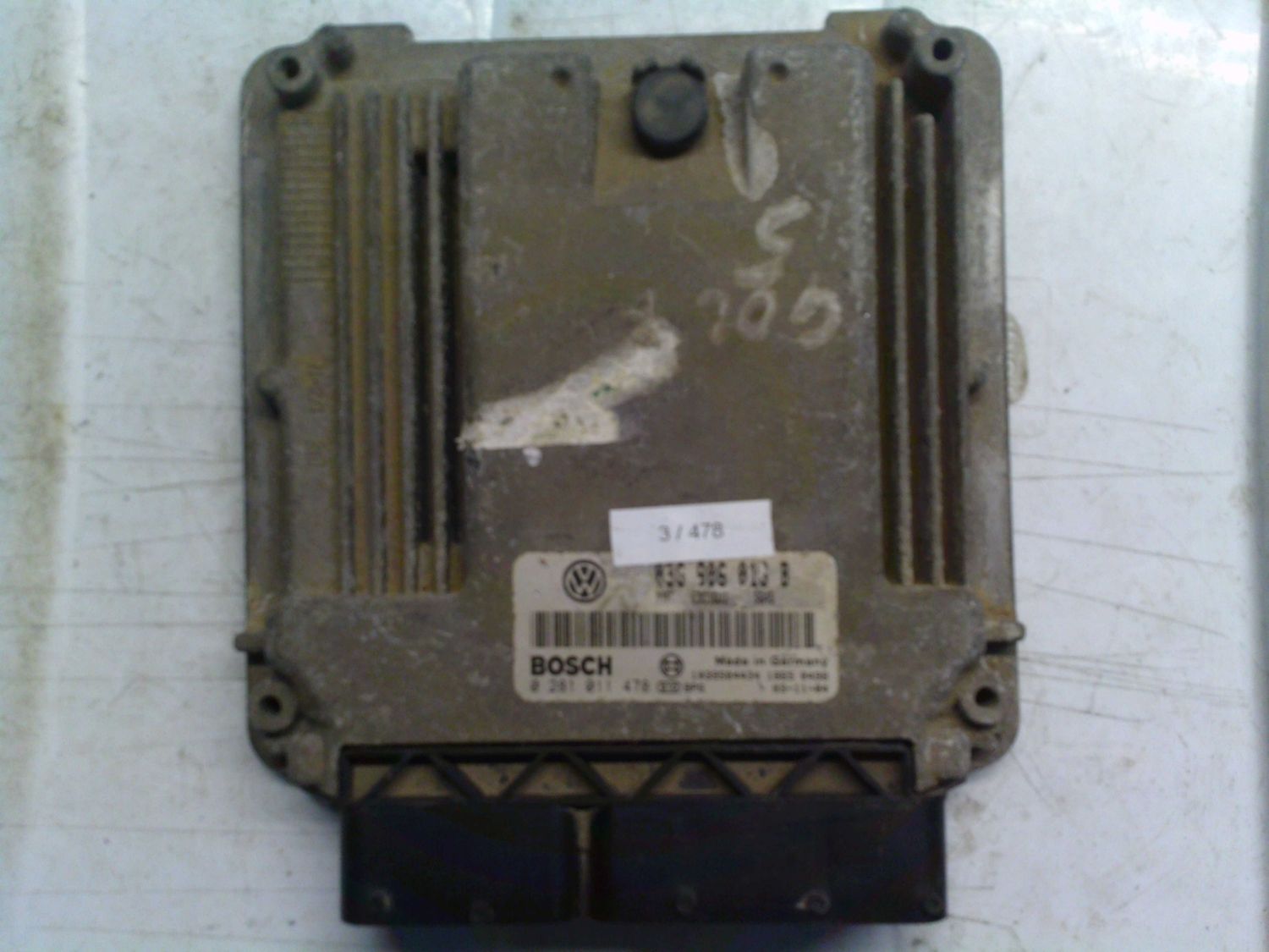 3-478 Centralina Motore Bosch 0 281 011 478 0281011478 03G 906 016 B 1039S10281 EDC16U1  VOLKSWAGEN Diesel Golf