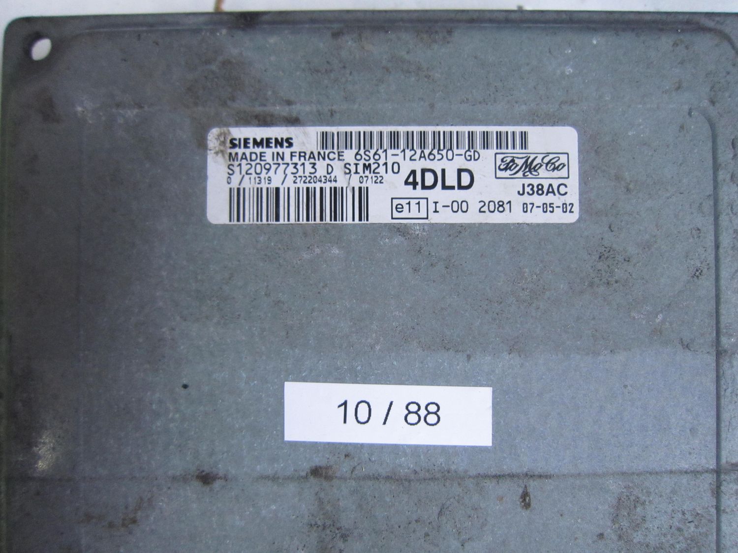 10-363 Centralina Motore Siemens S120977313   6S61-12A650-GC SIM210 J38AC 4DLC FORD Benzina Fiesta