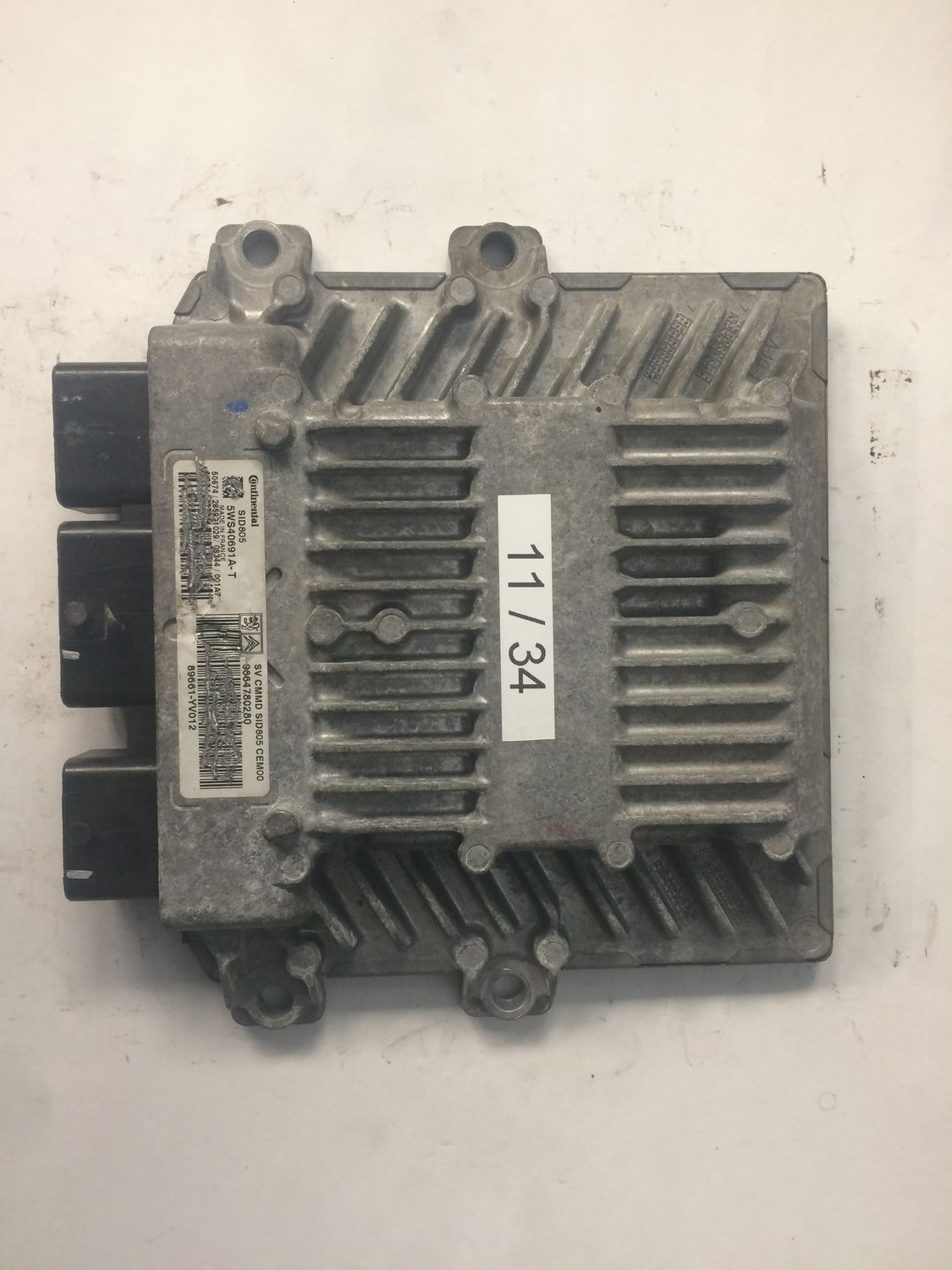 11-34 Centralina Motore Continental 5WS40691A-T 5WS40691AT 9664780280 89661-YV012 SID805  CITROEN / PEUGEOT Diesel Varie