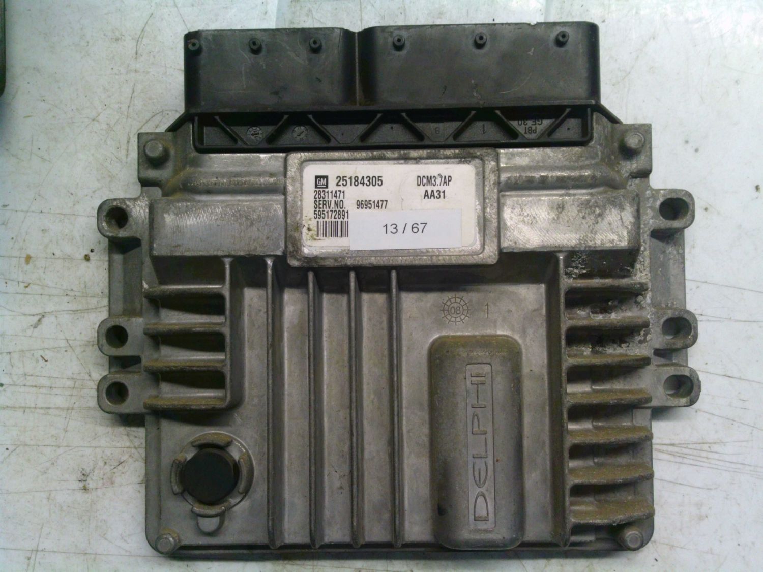 13-67 Centralina Motore Delphi 25184305   96951477 28311471 DCM3.7AP 595172891 OPEL Diesel Antara