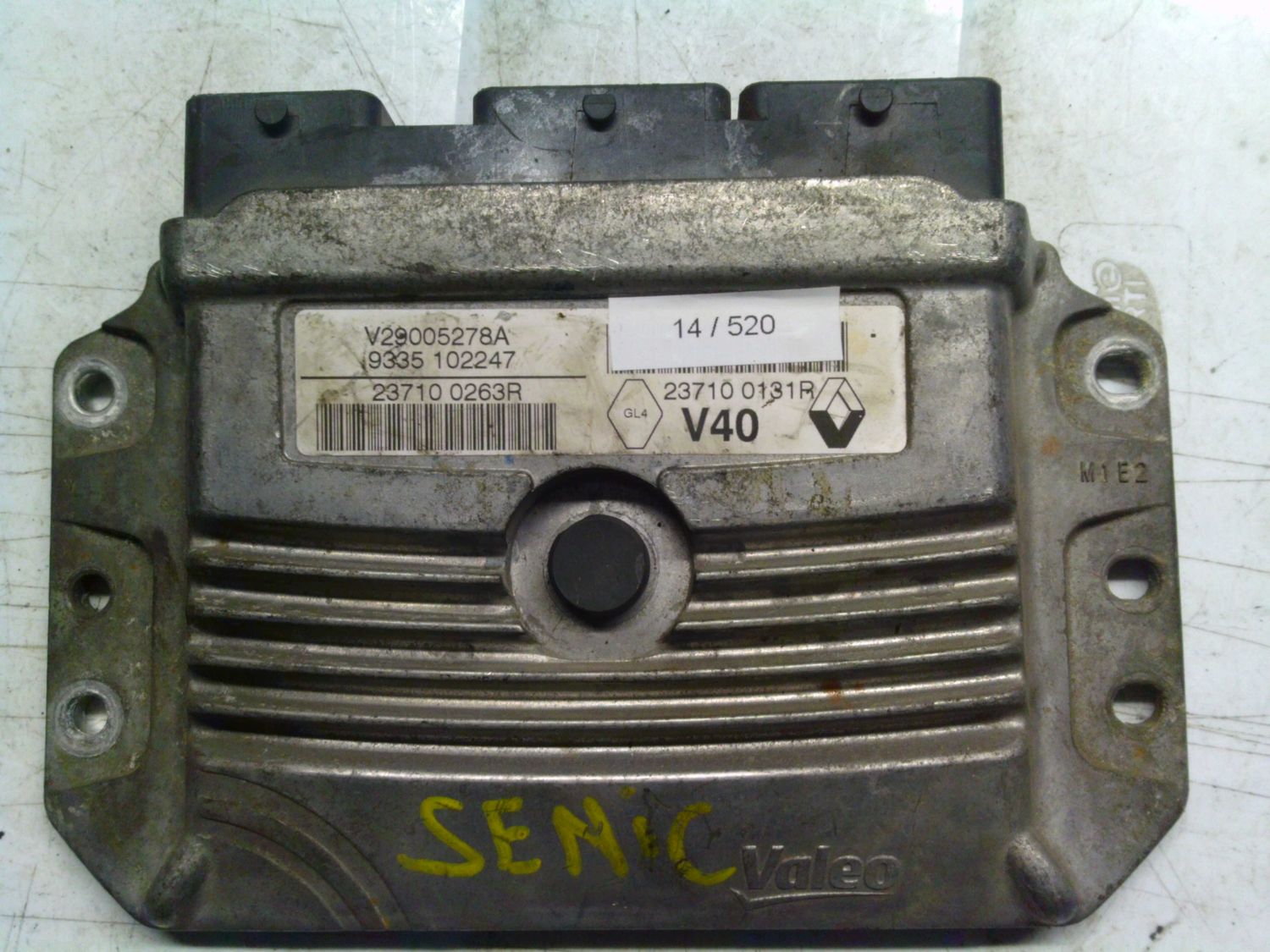 14-520 Centralina Motore Valeo 23710 0263R 237100263R V29005278A 9335 102247 23710 0131R V40 RENAULT Benzina Varie