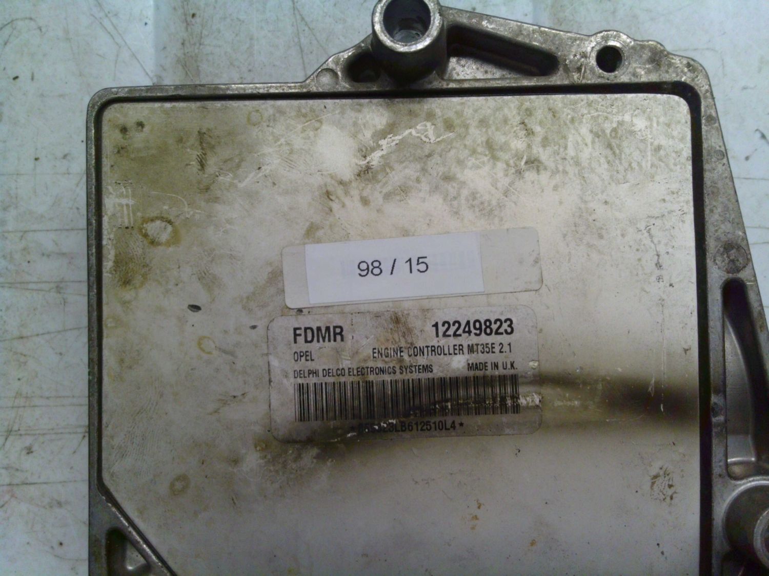 98-15 Centralina Motore Delphi 12249823   MT35E 2.1 FDMR   OPEL Benzina MERIVA