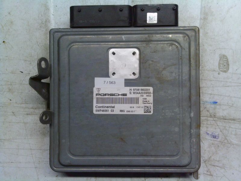 7-563 Centralina Motore Continental 5WP46561 03 5WP4656103 97061860201 W04A203W02 EMS SDI 7  PORSCHE Benzina PANAMERA