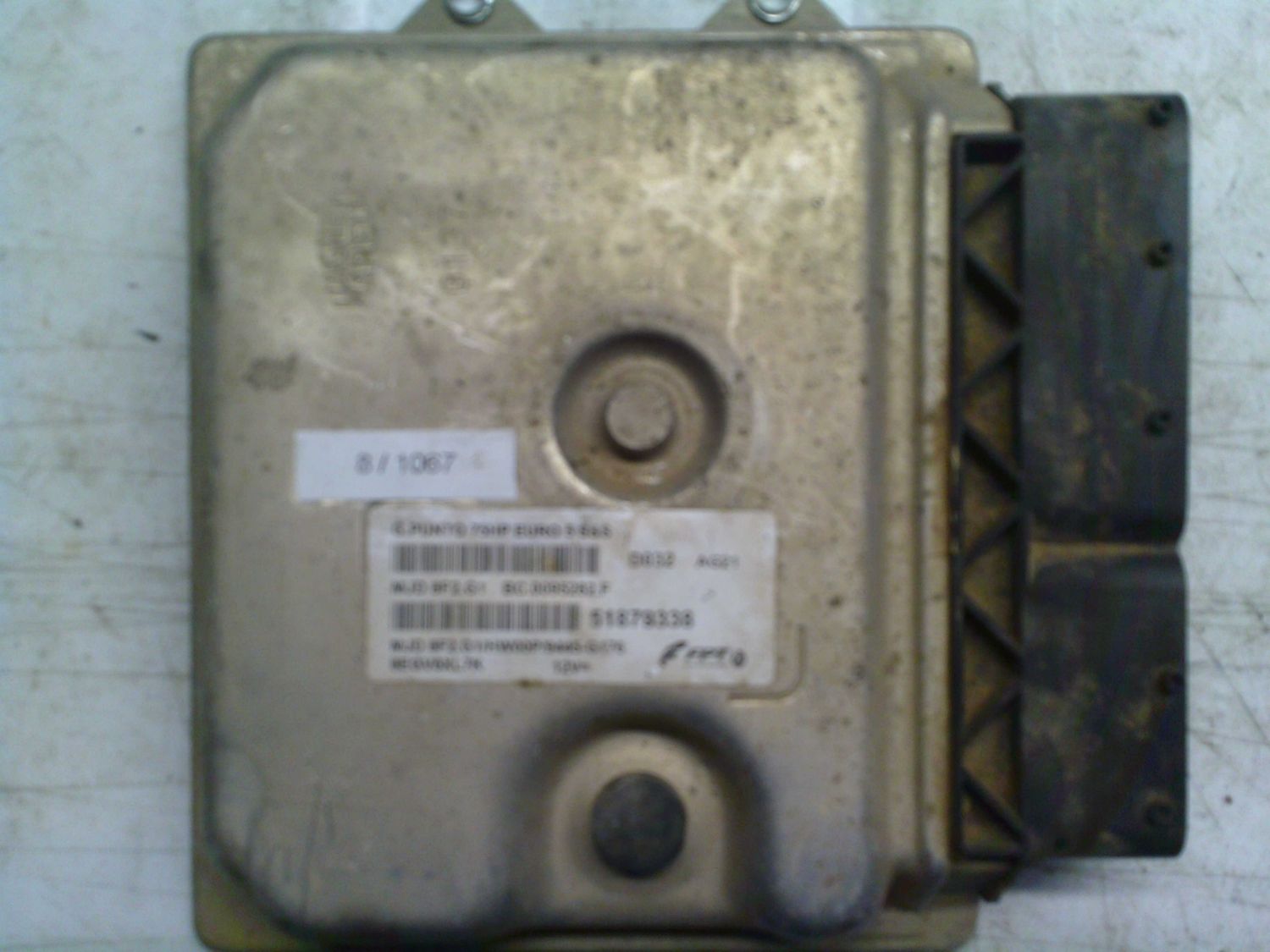 8-1067 Centralina Motore Magneti Marelli 51879338   MJD 8F2.G1 BC.0095282.F G.PUNTO 75HP EURO 5 S&S HW00P/9445-G176 FIAT Diesel Punto