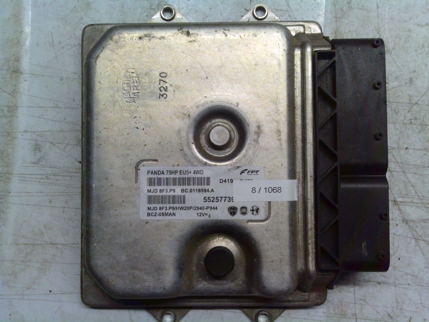 8-1068 Centralina Motore Magneti Marelli 55257739   MJD 8F3.P9 BC.0118594.A PANDA 75HP EU5+4WD HW20P/2940-P944 FIAT Diesel Panda