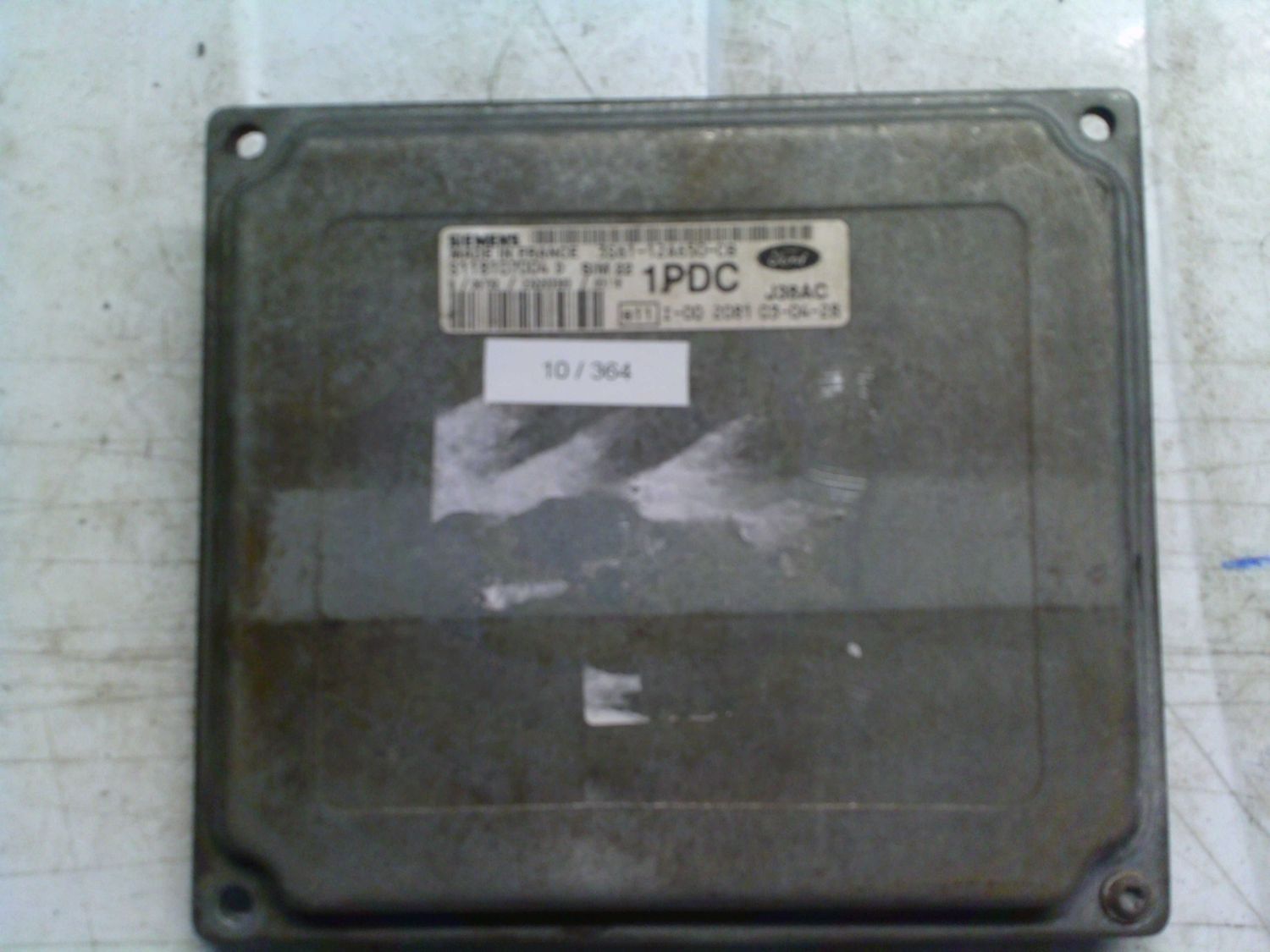 10-364 Centralina Motore Siemens S118107004 D   S118107004D   3S61-12A650-CB   SIM22   J38AC   1PDC FORD Diesel Fiesta