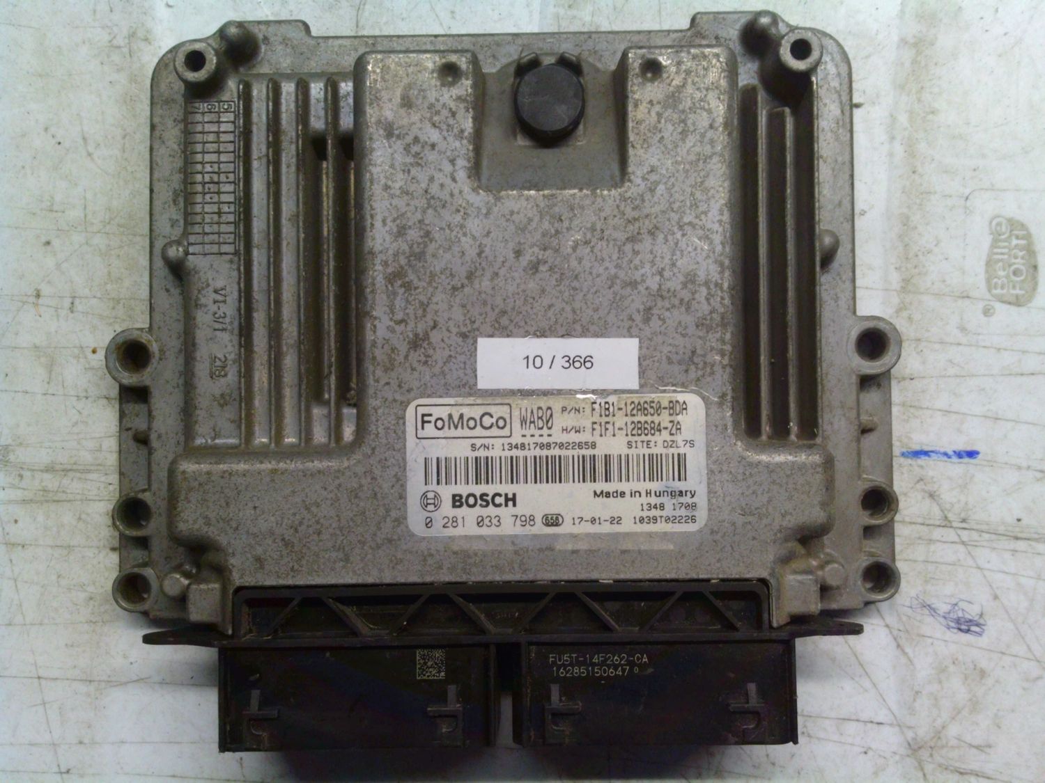 10-366 Centralina Motore Bosch 0 281 033 798 0281033798 F1B1-12A650-BDA 1039T02226 F1F1-12B684-ZA  FORD  FIESTA