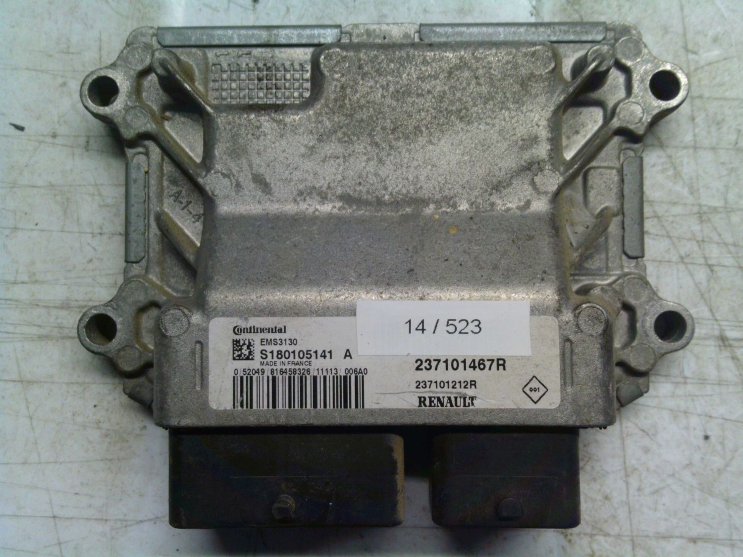14-523 Centralina Motore Continental S180105141 A S180105141A 237101467R 237101212R EMS3130  DACIA Benzina Varie