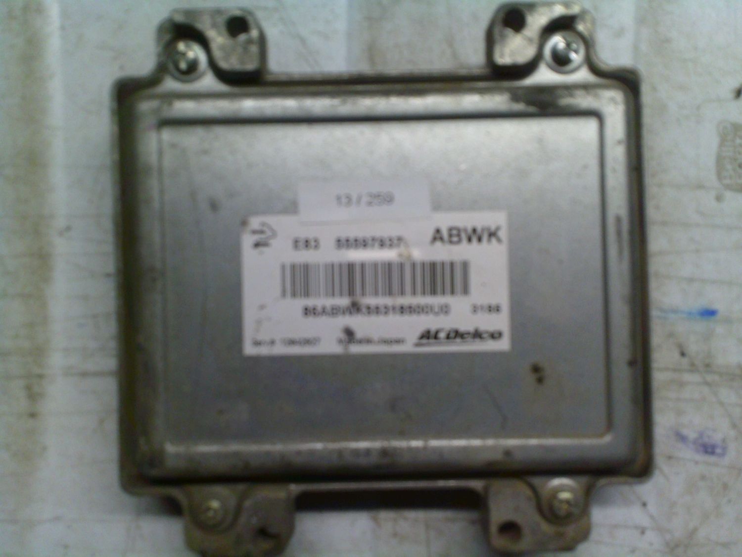 13-259 Centralina Motore Acdelco 55597937   1264927 ABWK  E83 OPEL Benzina Corsa