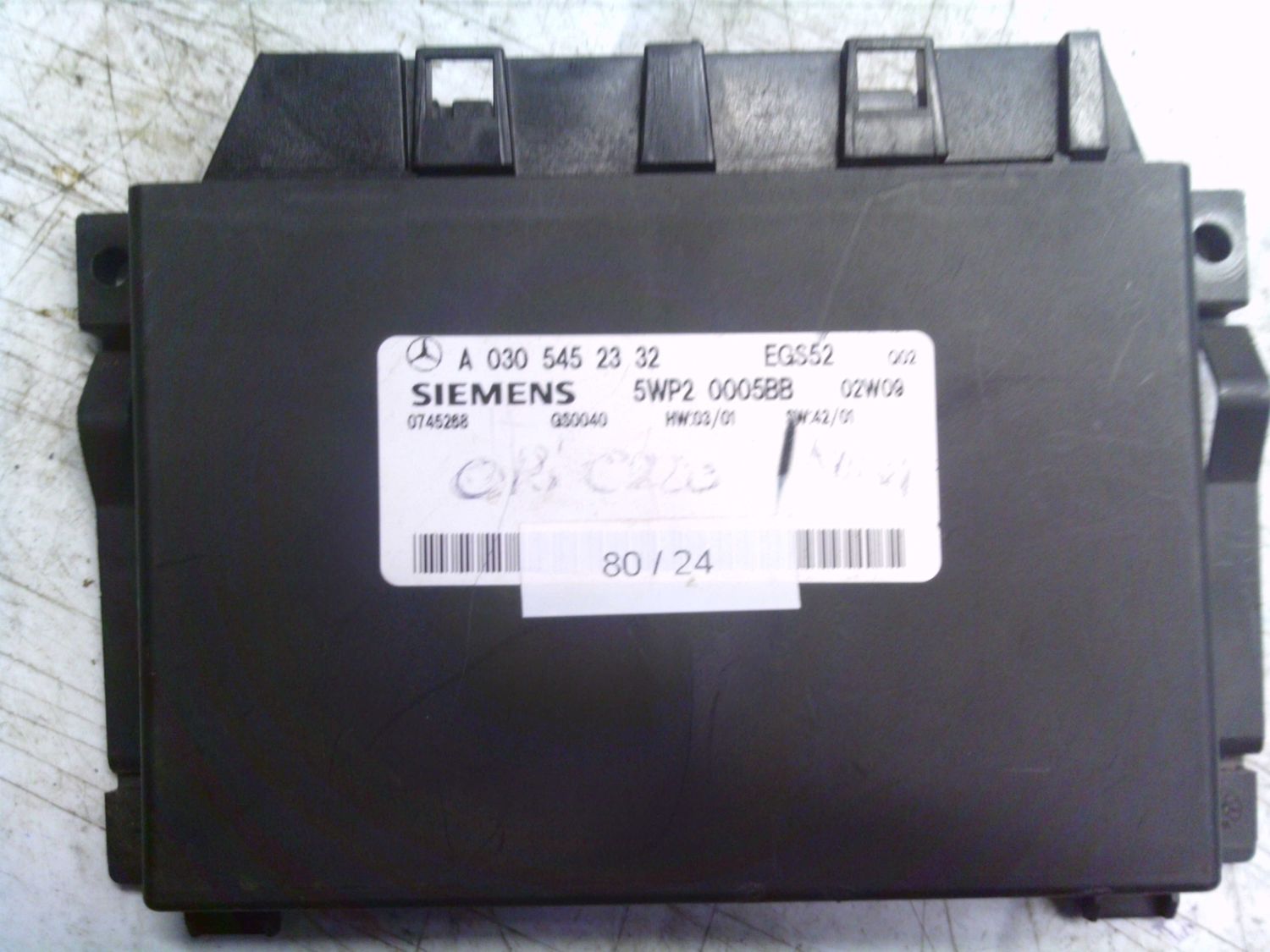 80-24 Modulo Controllo Della Trasmissione Siemens A 030 545 23 32 A0305452332 5WP2 0005BB  MERCEDES BENZ VARIE
