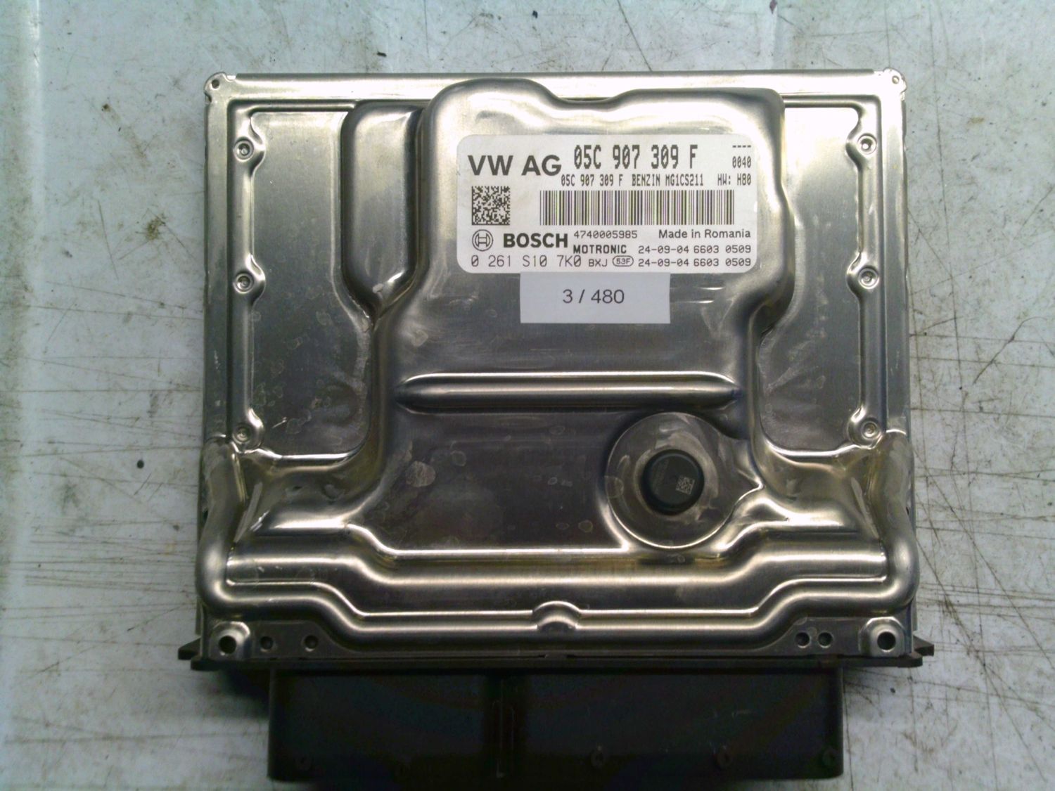 3-480 Centralina Motore Bosch 0 261 S10 7K0 0261S107K0 05C 907 309 F 4740005985 MG1CS211  VOLKSWAGEN Elettrica / Benzina T-Roc