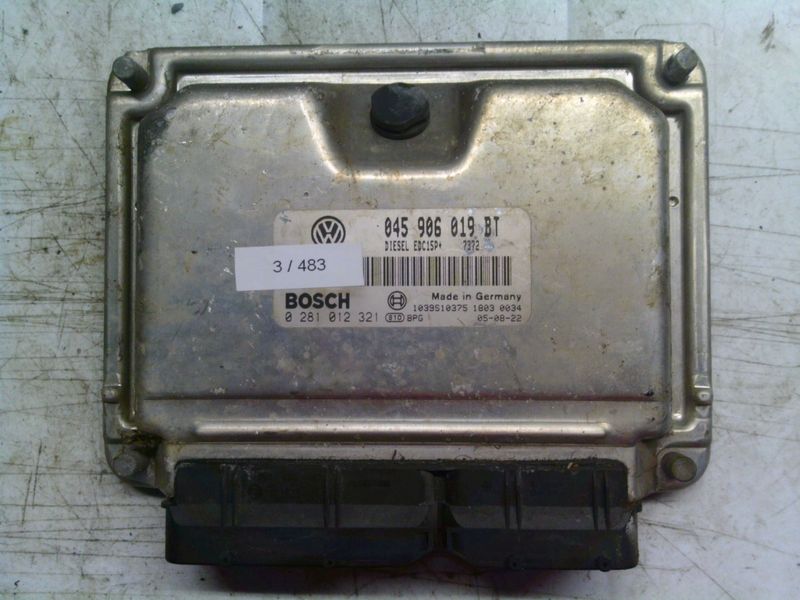 3-483 Centralina Motore Bosch 0 281 012 321 0281012321 045 906 019 BT 1039S10375 EDC15P+  SEAT Benzina IBIZA