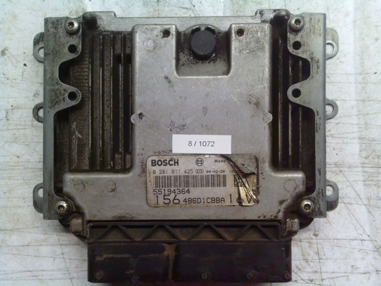 8-1072 Centralina Motore Bosch 0 281 011 425 0281011425 55194364 1039S05346 156 486D1CBBA 16V  ALFA ROMEO Diesel 156