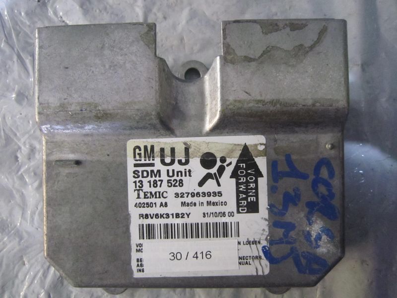 30-416 Centralina Airbag Temic 13 187 528 13187528 327963935    OPEL  Corsa