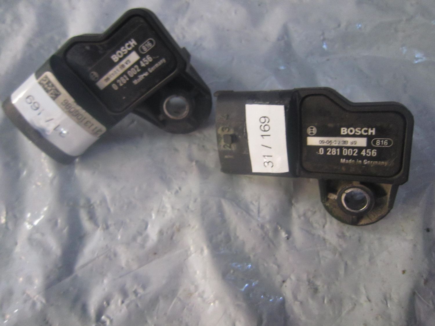 31-169 Sensore Pressione Alimentazione Bosch 0 281 002 456 0281002456     ALFA ROMEO / FIAT / LANCIA Benzina Varie