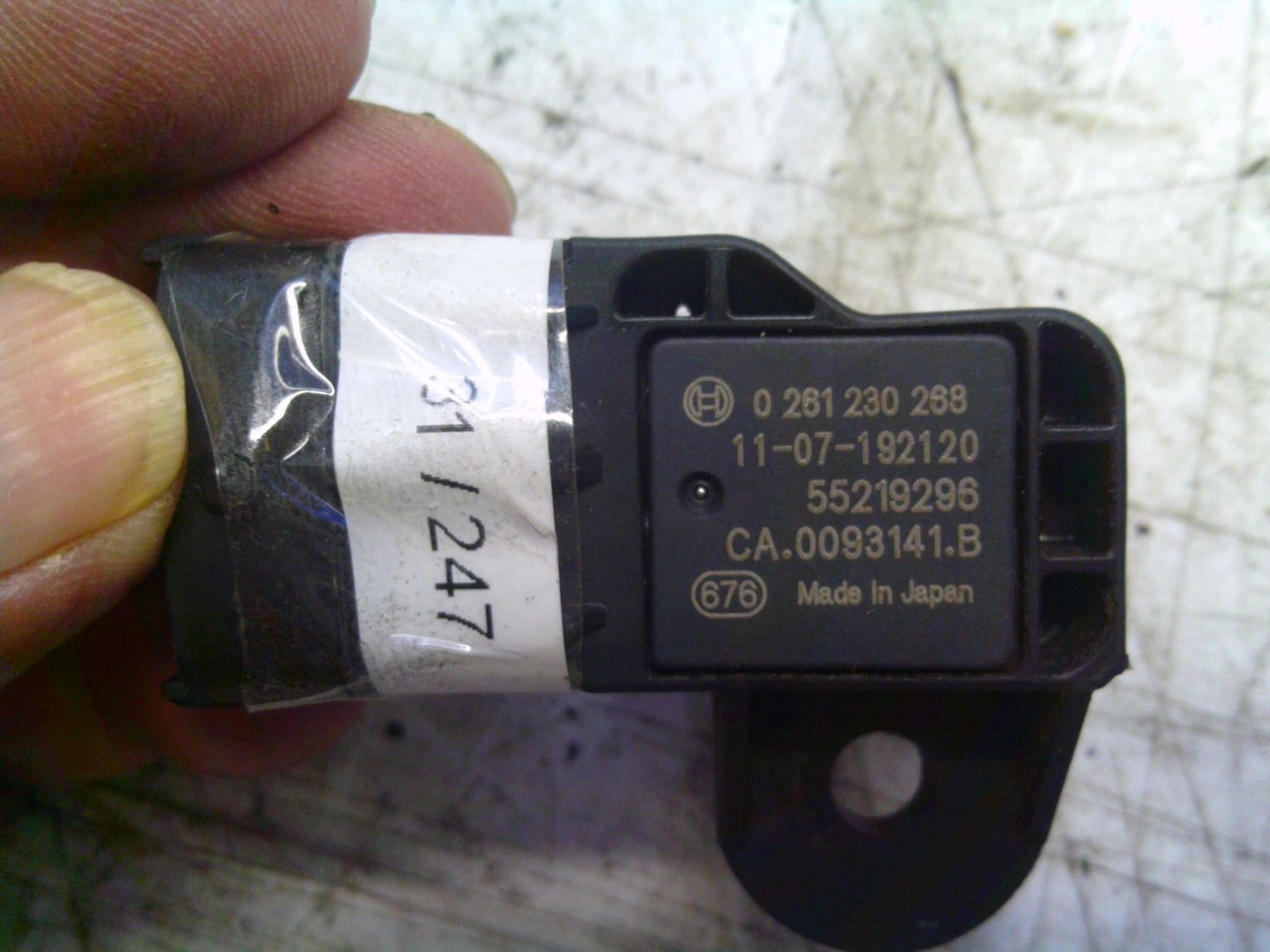 31-247 Sensore Pressione Alimentazione Bosch 0 261 230 288 0261230288 55219296    ALFA ROMEO / FIAT / LANCIA Benzina Varie