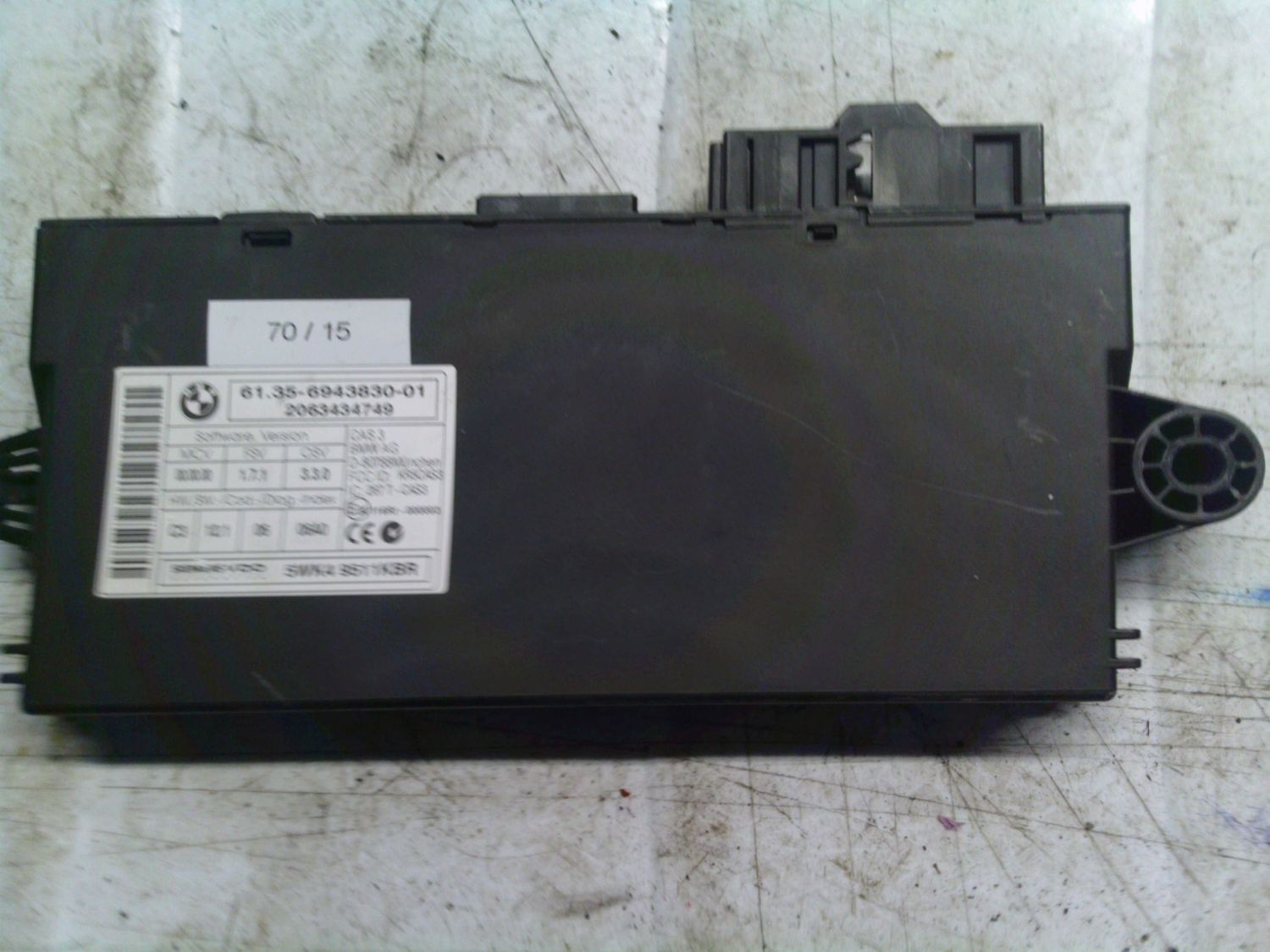 70-15 Centralina Modulo Confort Siemens 5WK4 9511KBR 5WK49511KBR 61.35-6943830-01 2063434749 CAS 3  BMW Diesel Serie 3