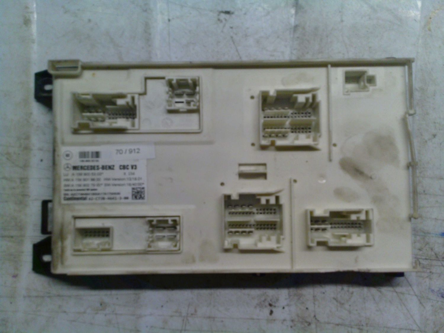70-912 Modulo Controllo Bcm Continental A 156 900 53 03 A1569005303 A2-C738-4641-3-00 CBC V3   MERCEDES  Varie
