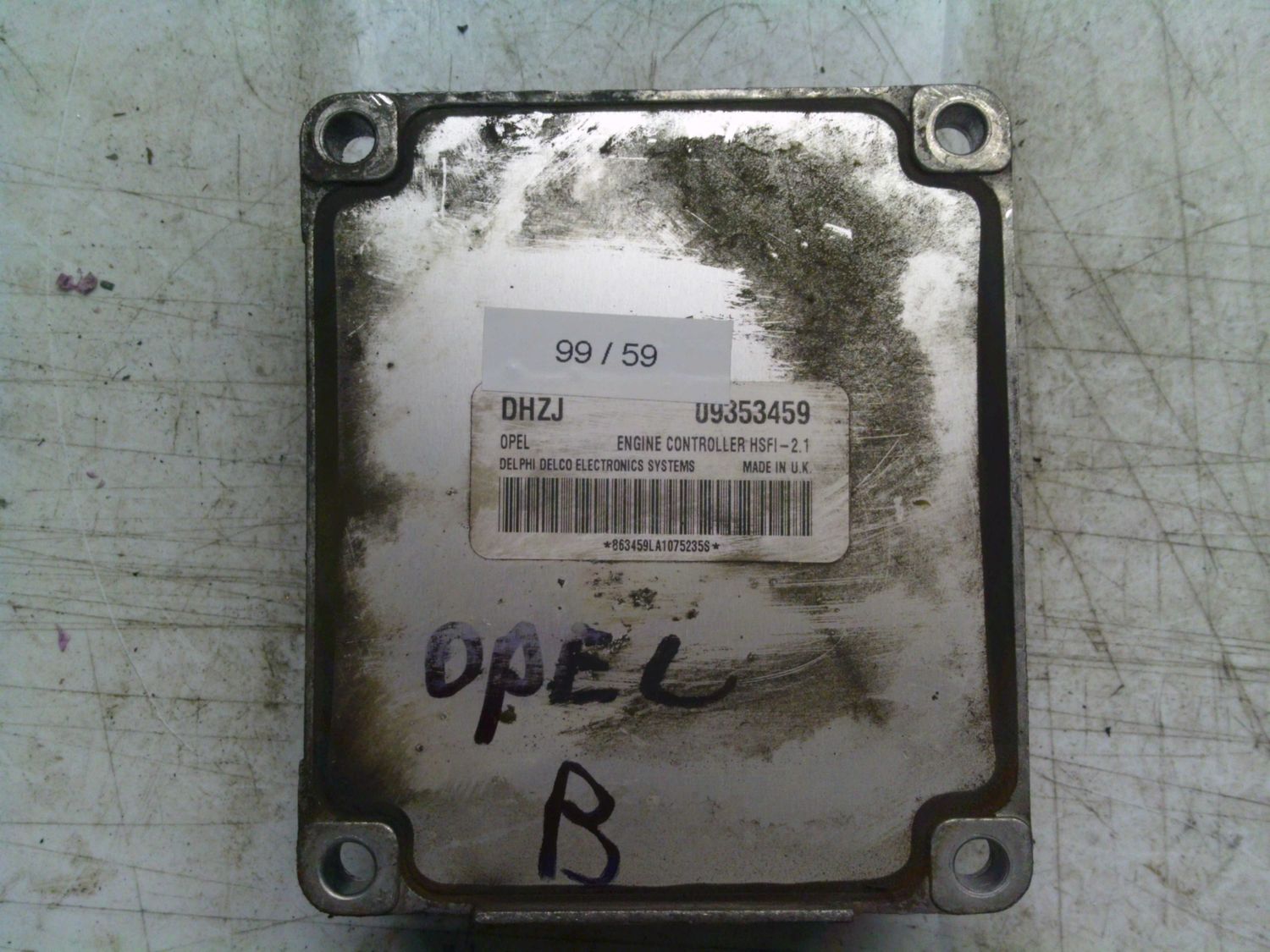 99-59 Centralina Motore Delphi 09353459     HSFI-2.1   OPEL Benzina Varie