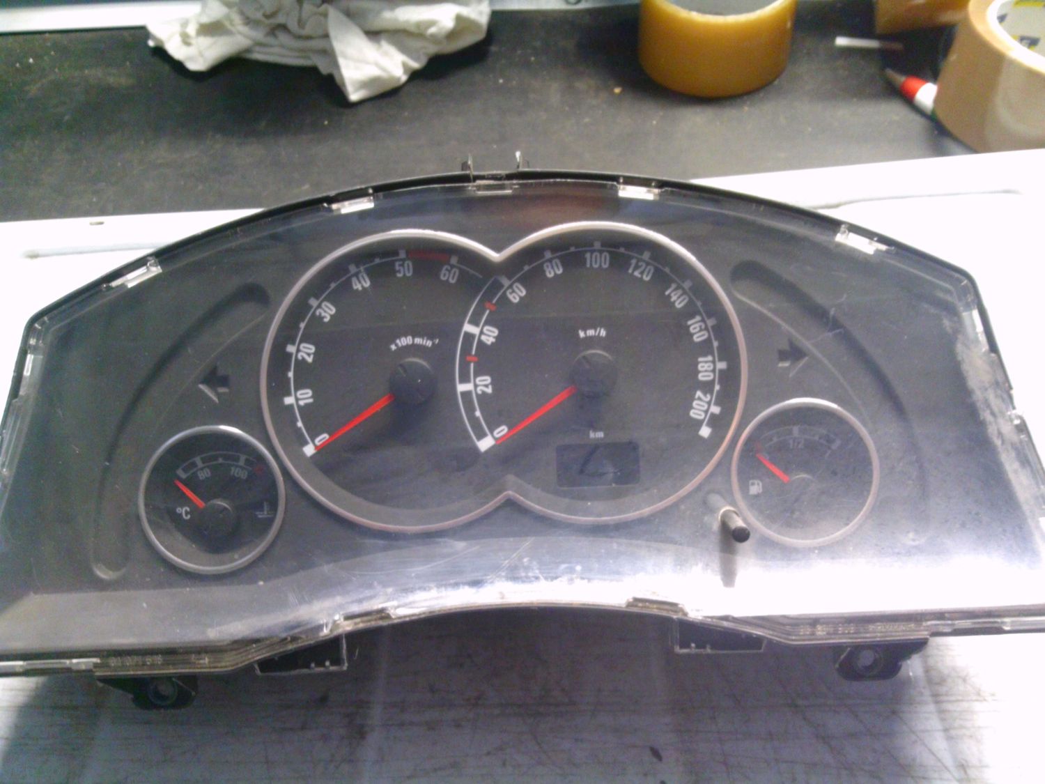40-797 Quadro Strumenti / Contachilometri Vdo 13214770LN   110080162038      OPEL Diesel Meriva