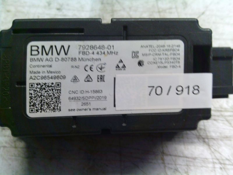 70-918 Modulo Antenna Bmw 7928648-01 792864801 FBD-4 A2C96549609   BMW  SERIE 1