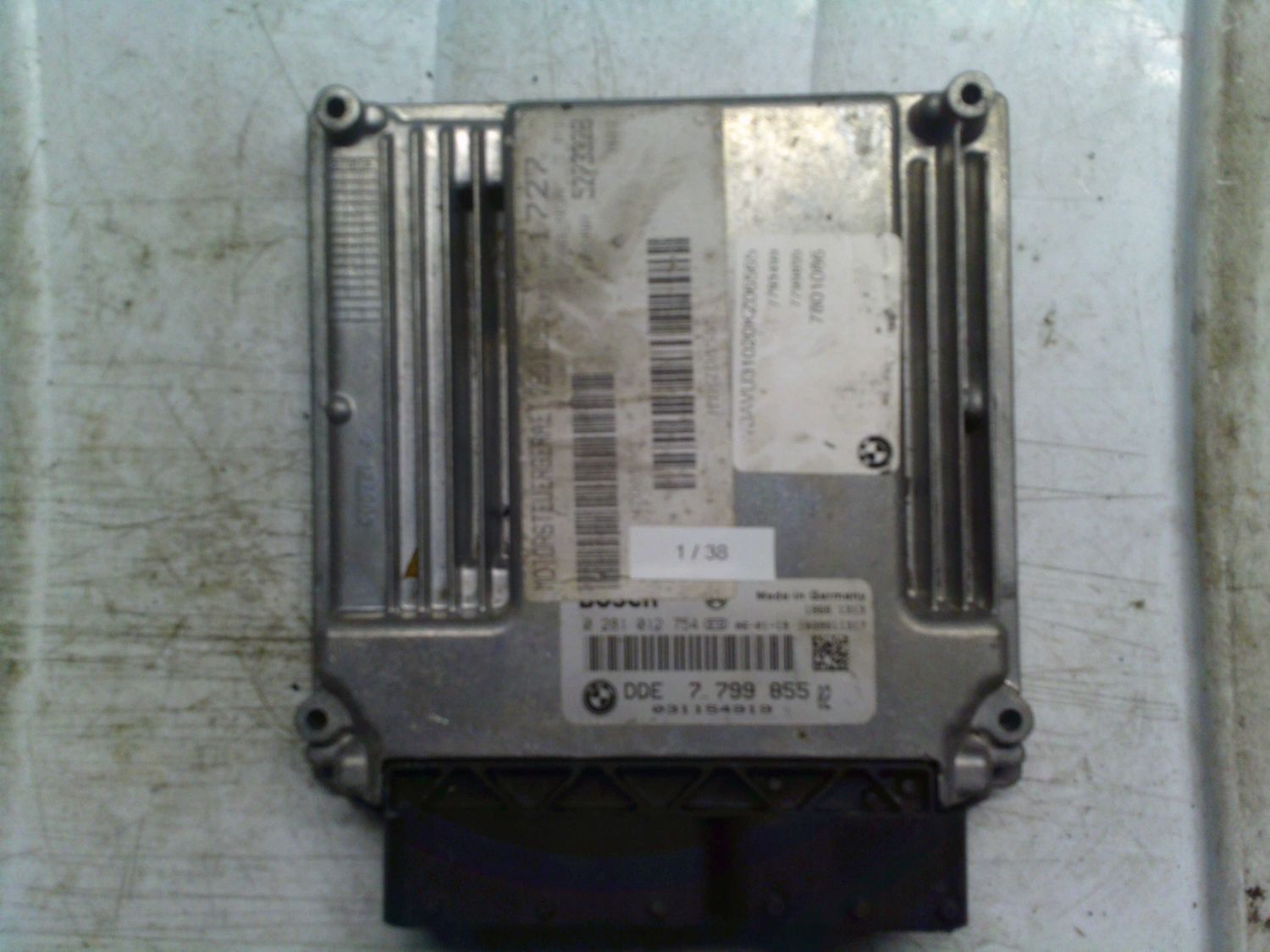 1-38 Centralina Motore Bosch 0 281 012 754 0281012754 7 799 855 1039S11317   BMW Diesel Serie 1