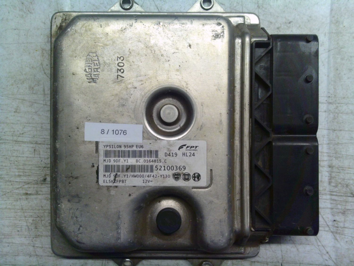 8-1076 Centralina Motore Magneti Marelli 52100369   MJD 9DF.Y1 BC.0164815.C YPSILON 95HP EU6 HW000/4F42-Y130 FIAT Diesel 500