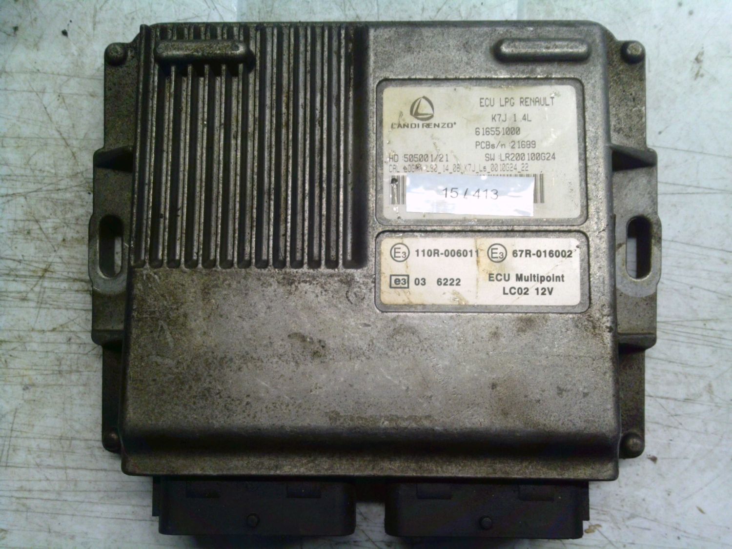 15-413 Centralina Gas Gpl Landi Renzo 616551000   K7J 1.4 L HD 505001/21 SW LR200100G24  RENAULT Benzina / Gpl Varie