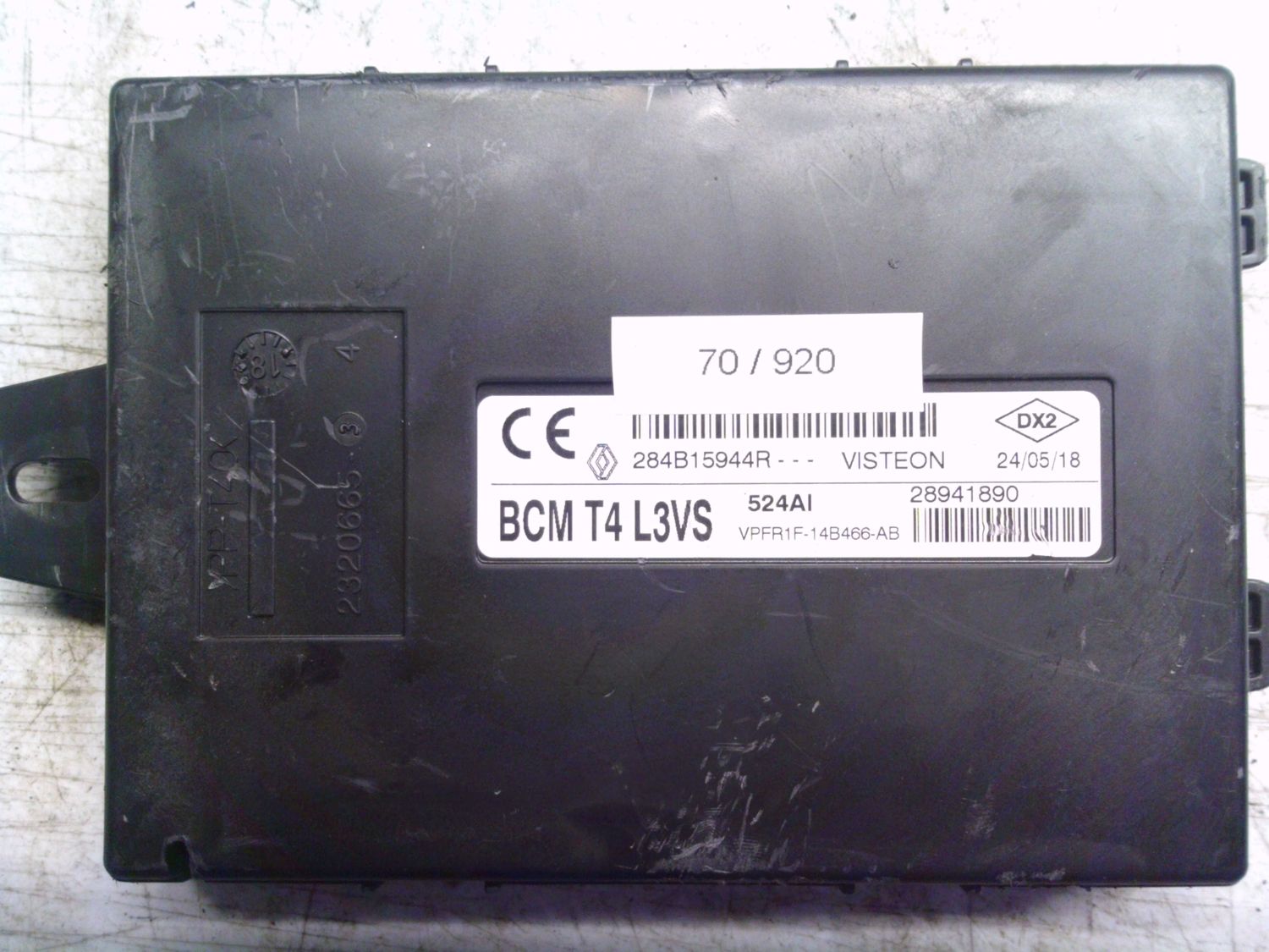 70-920 Modulo Controllo Bcm Visteon 28941890   BCM T4 L3VS 284B15944R VPFR1F-14B466-AB  SMART  453