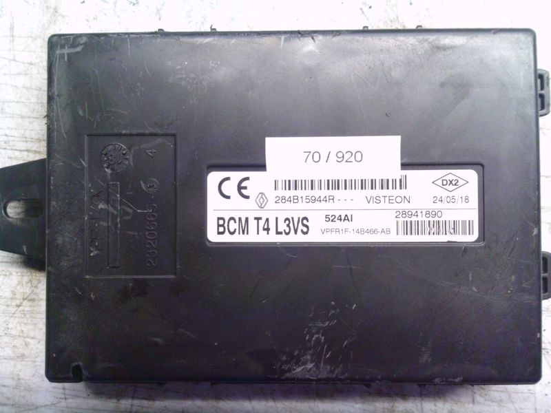 70-920 Modulo Controllo Bcm Visteon 28941890   BCM T4 L3VS 284B15944R VPFR1F-14B466-AB  SMART  453