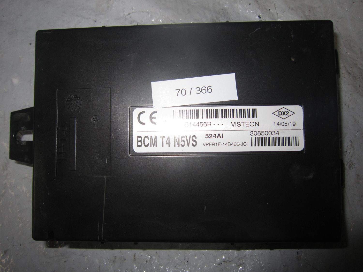 70-366 Modulo Controllo Bcm Visteon BCM T4 N5VS BCMT4N5VS 284B14456R 524AI   RENAULT  Captur