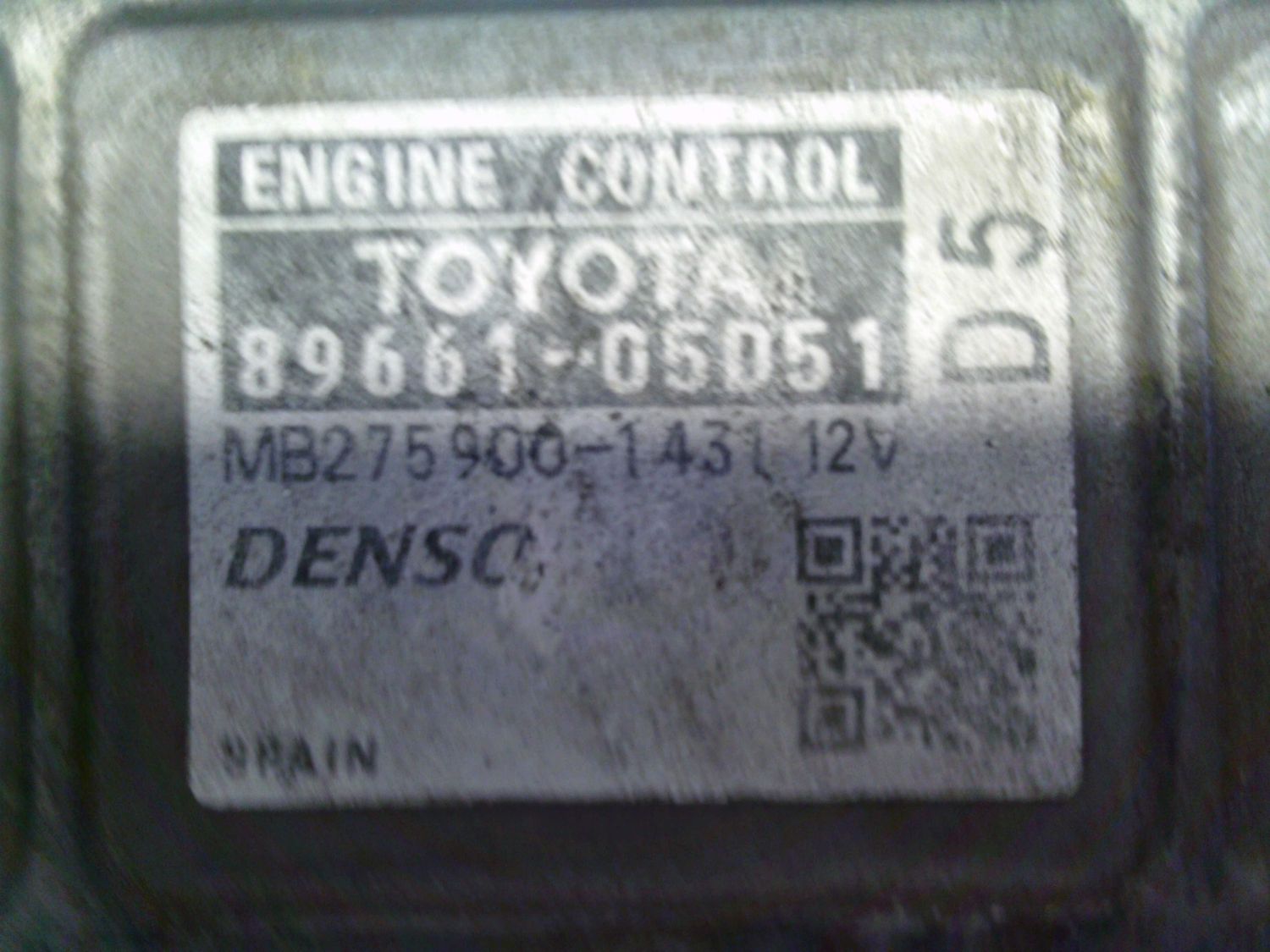 6-201 Centralina Motore Denso 89661-05D51 8966105D51 MB275900-1431    TOYOTA Diesel Avensis