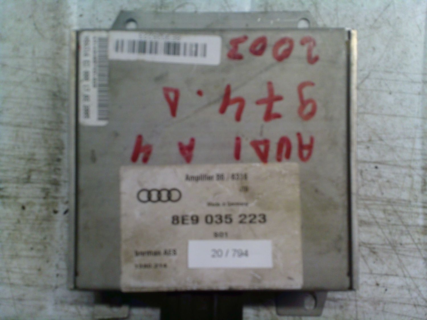 20-794 Amplificatore Audio Harman 8E9 035 223 8E9035223 B6/6316 S01   AUDI  A 4