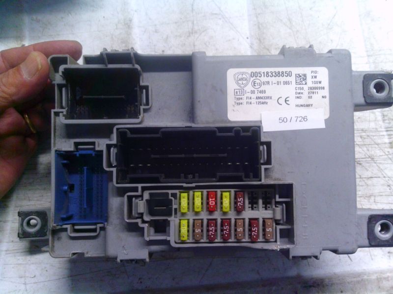 50-726 Body Computer Delphi 00518338850   28306998      LANCIA Benzina Ypsilon