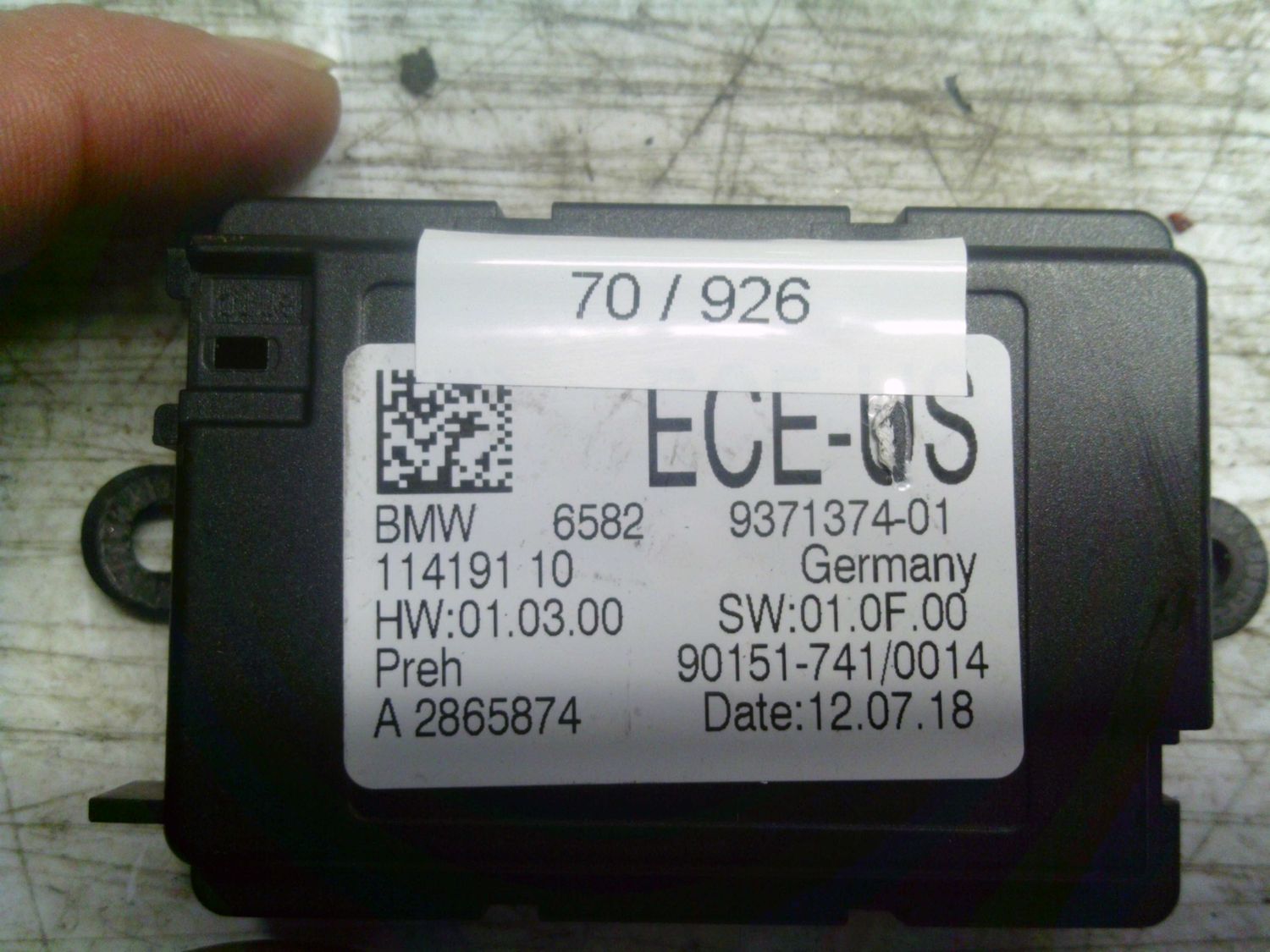 70-926 Modulo di Controllo Bmw 9371374-01 937137401 A2865874    BMW  VARIE