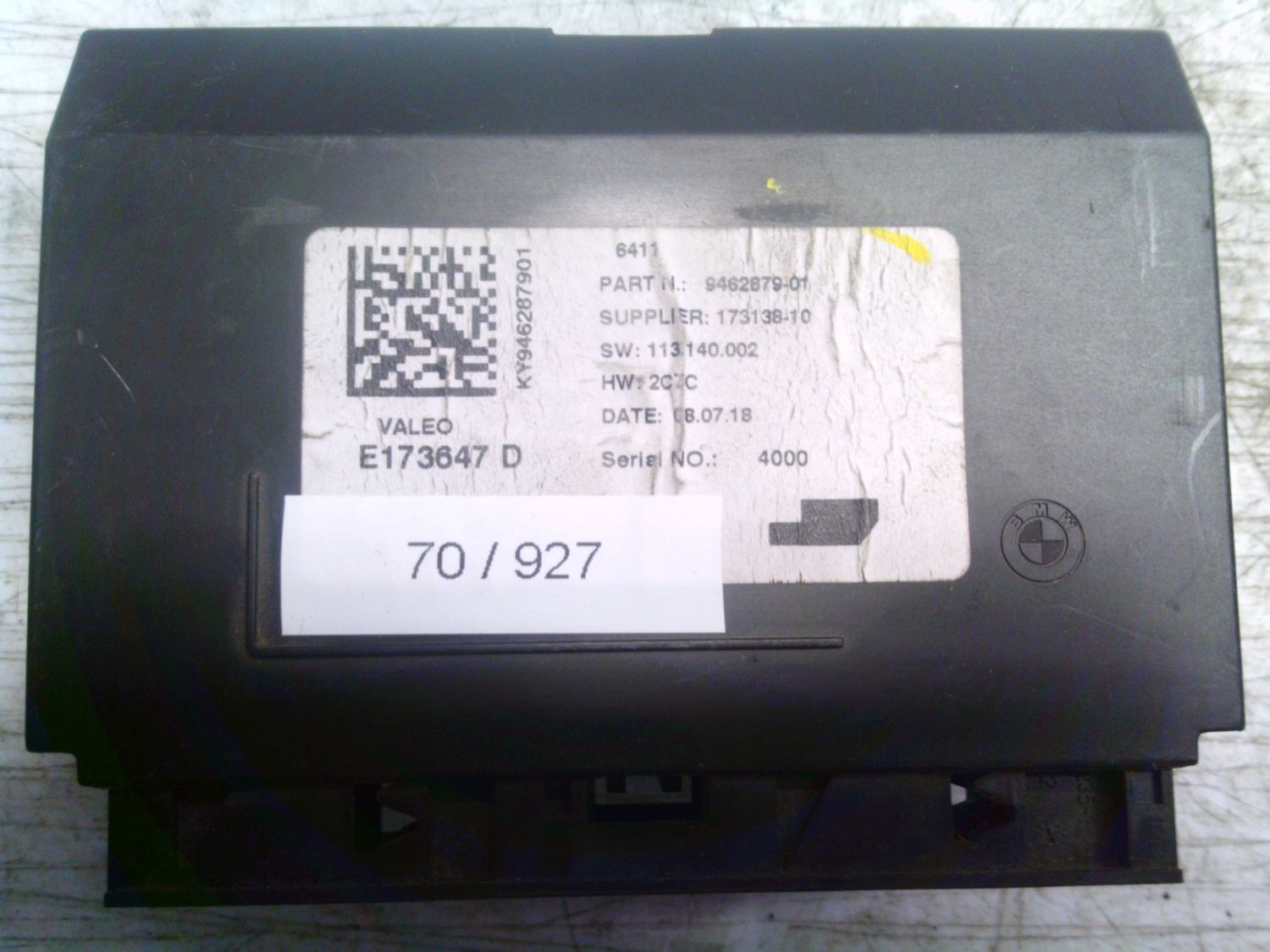 70-927 Modulo Controllo Aria Condizionata Valeo 9462879-01 946287901 173138-10 E173647 D   BMW  VARIE