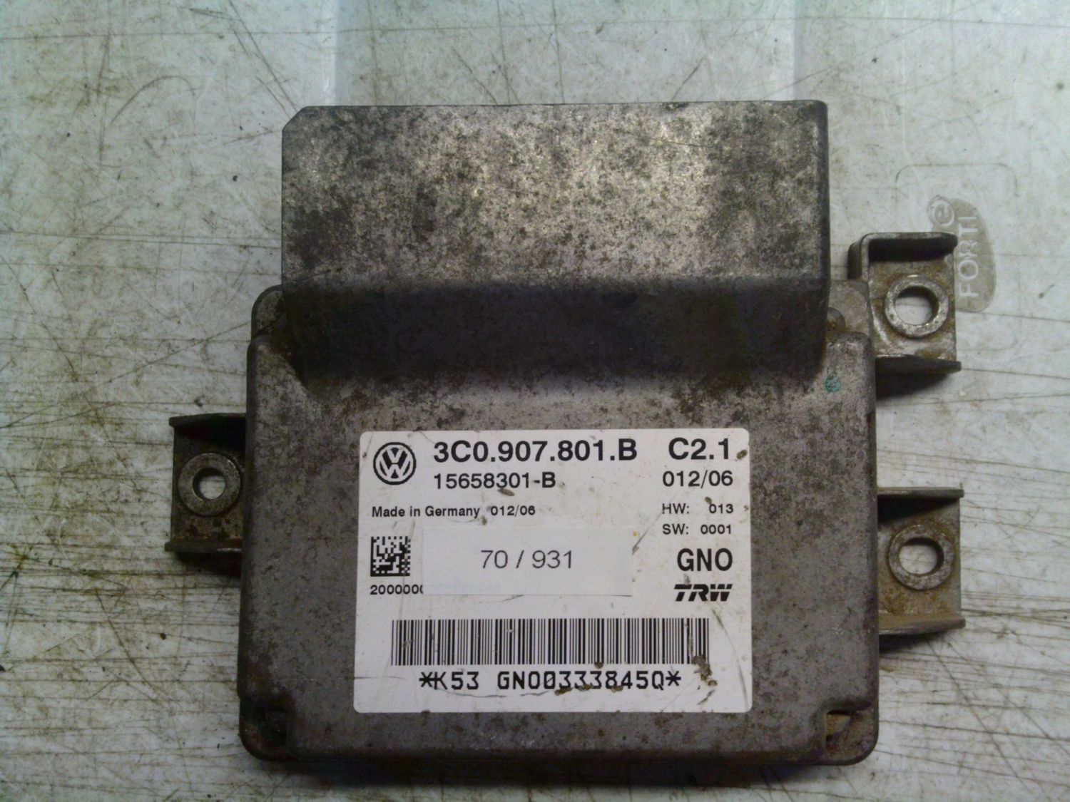 70-931 Modulo Controllo Freno a Mano Trw 3C0.907.801.B   15658301-B  C2.1  VOLKSWAGEN  Passat
