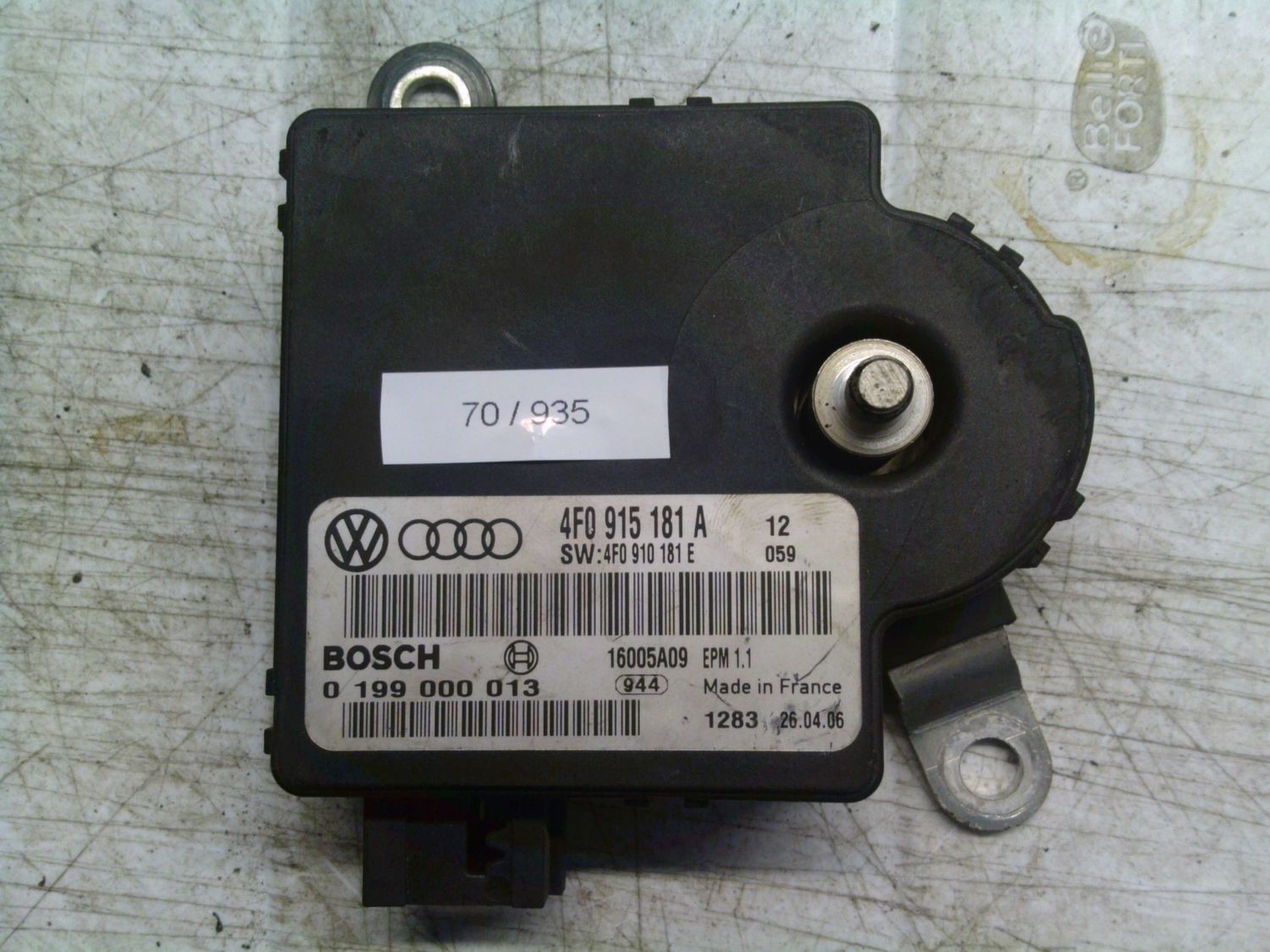 70-935 Modulo Di Controllo Bosch 0 199 000 013 0199000013 4F0 915 181 A SW: 4F0 910 181 E EPM1.1  AUDI  Varie