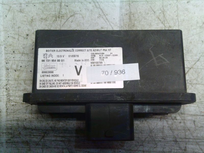 70-936 Centralina Fari Citroen / Peugeot 96 731 954 80 01 967319548001 89903998    CITROEN  C 5