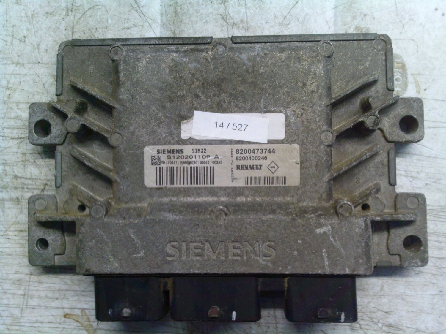 14-527 Centralina Motore Siemens S120201109   8200473744 SIM32 8200400246  RENAULT Benzina Clio